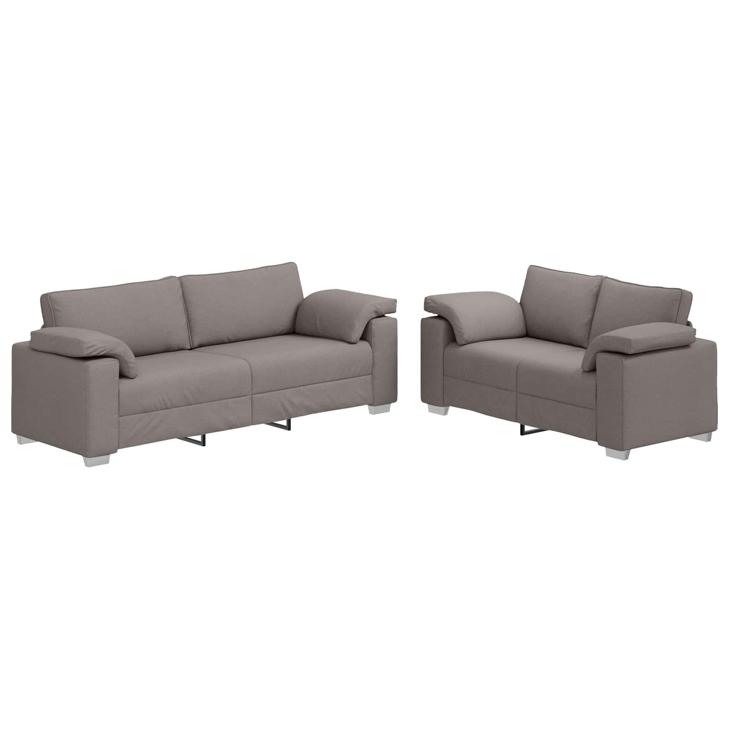 Kanapé 2 pcs Tópszínű 219 x 80 x 82 cm szövet