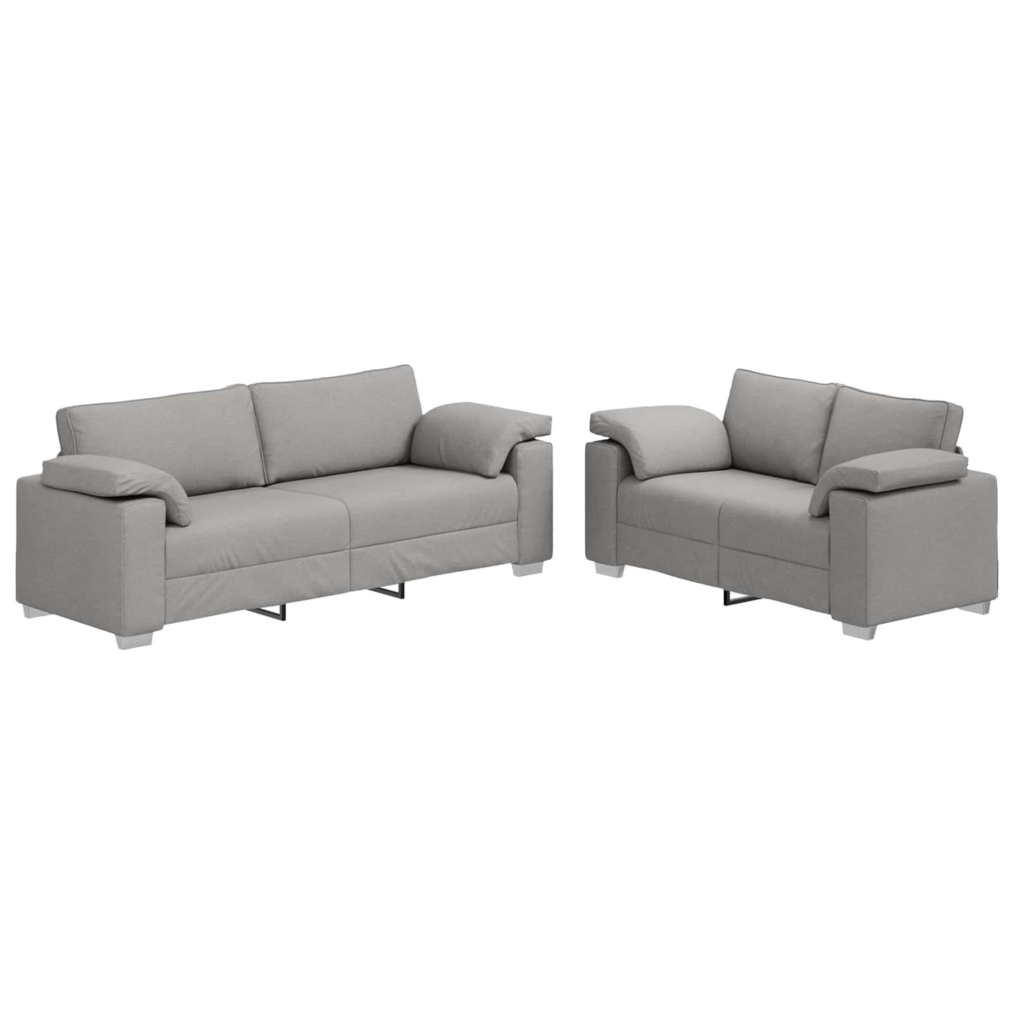 Kanapé 2 pcs Felhőszürke 219 x 80 x 82 cm szövet