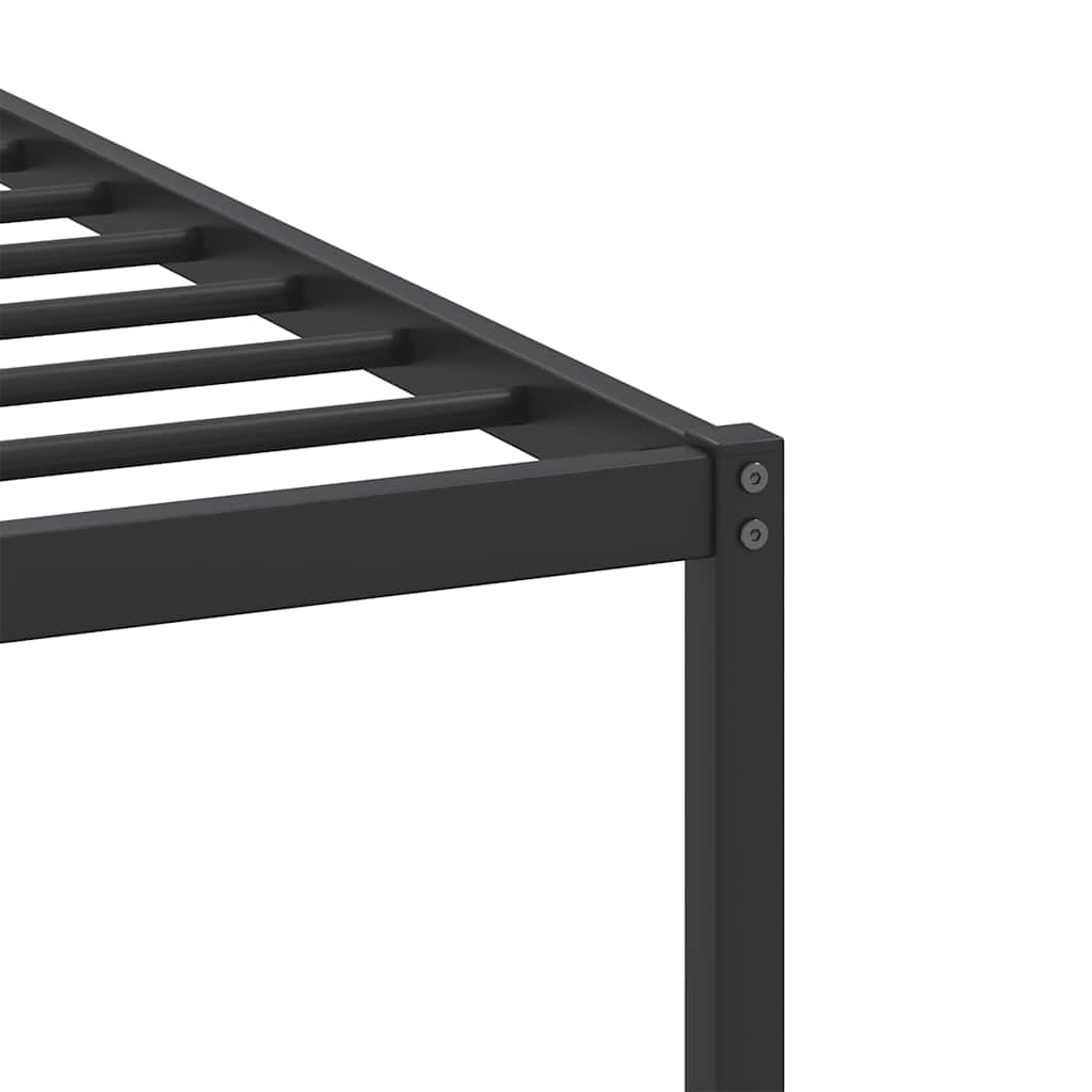 füstös tölgy színű szerelt fa ágykeret matrac nélkül 80x200 cm