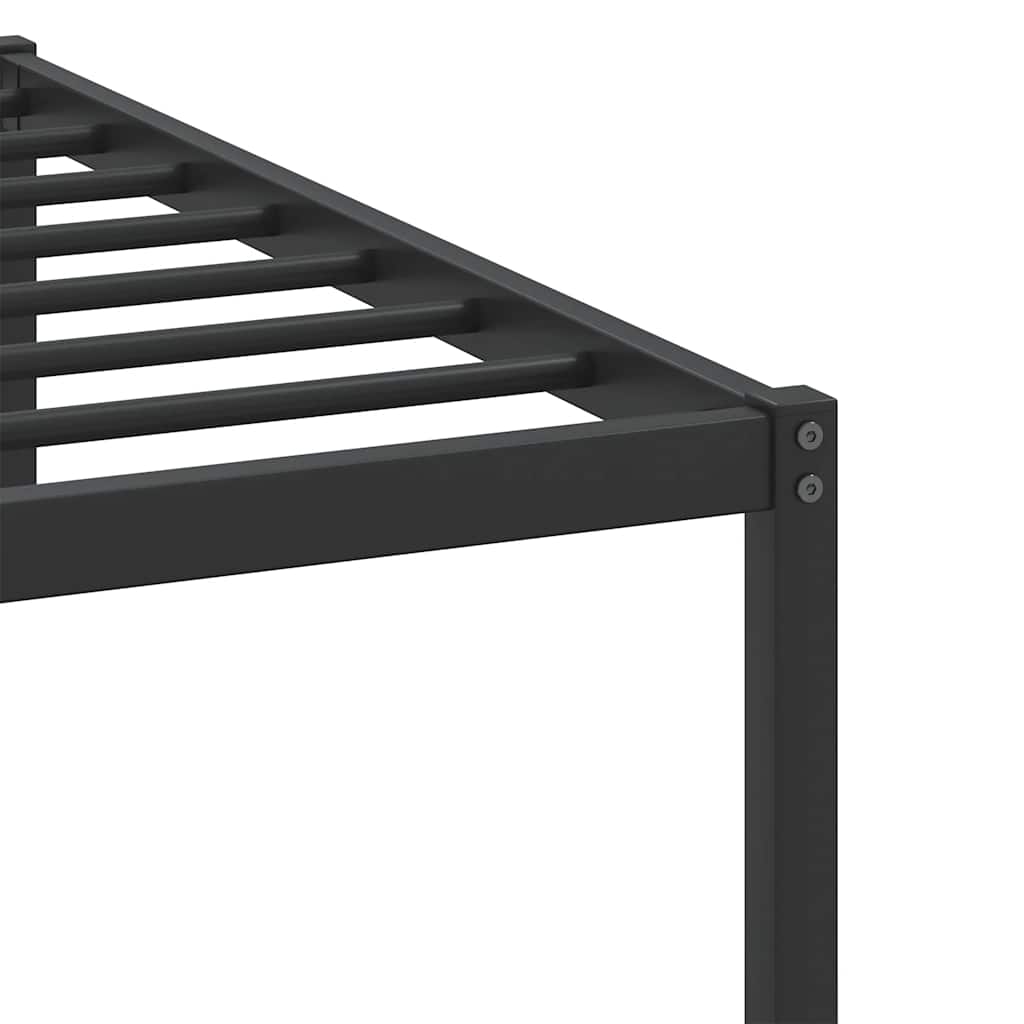 füstös tölgy színű szerelt fa ágykeret matrac nélkül 100x200 cm