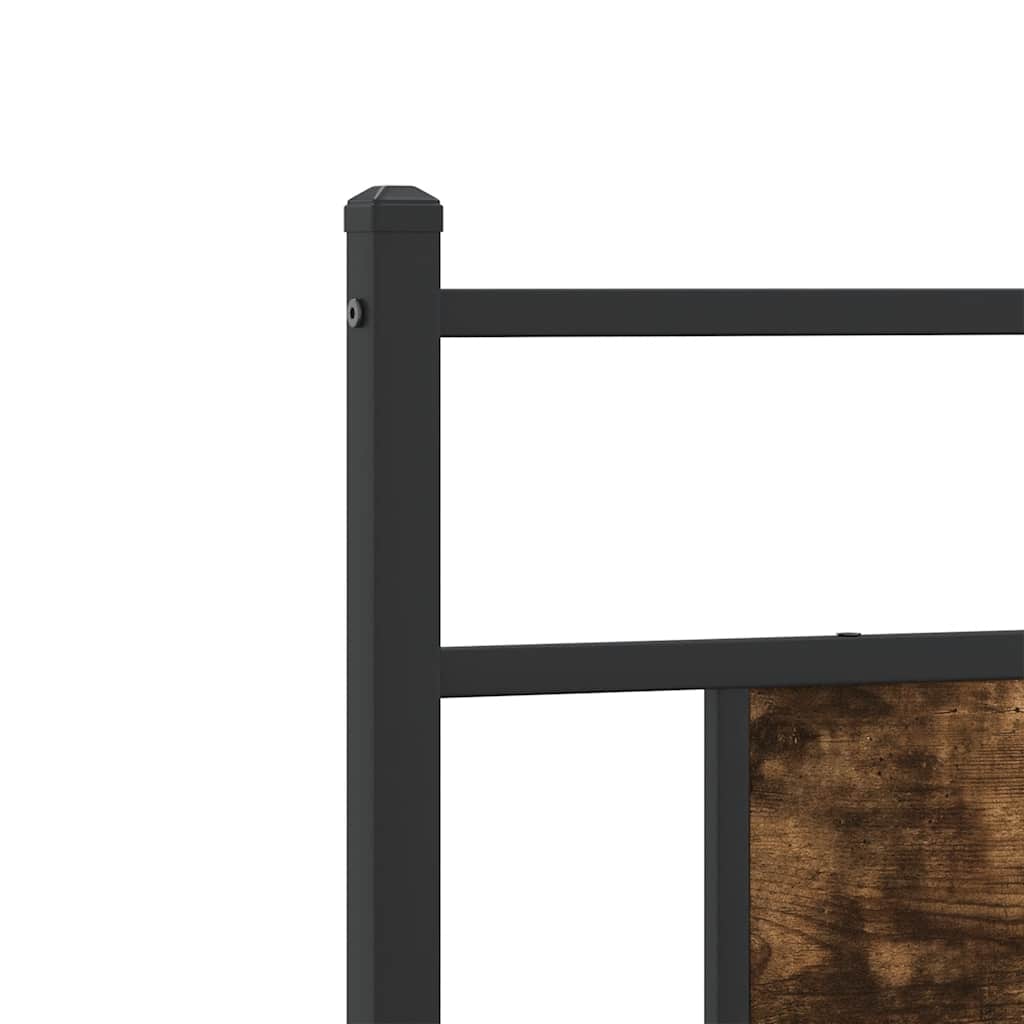 füstös tölgy színű szerelt fa és acél csere fejtámla 75 cm