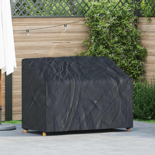Kerti Pad Borító Fekete 134 x 70 x 65 / 94 cm 420D Oxford Szövet