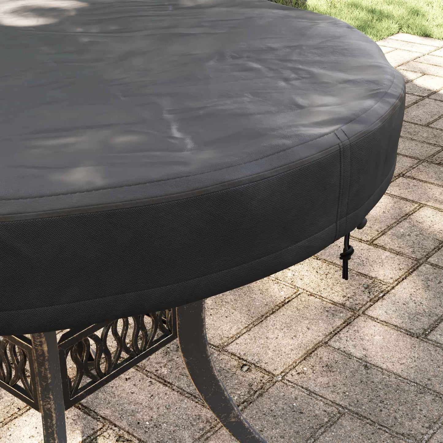 Kültéri Asztal Huzat Fekete 62 x 62 x 10 cm 210D Oxford Szövet