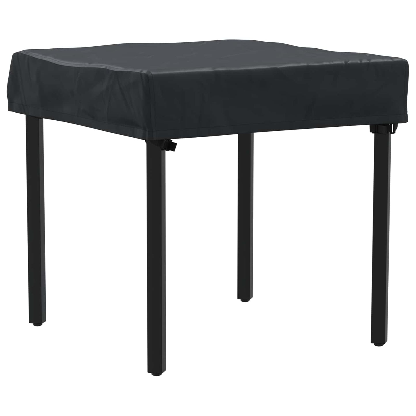 Asztal Fedő Egyszínű Fekete 62 x 62 x 15 cm szövet