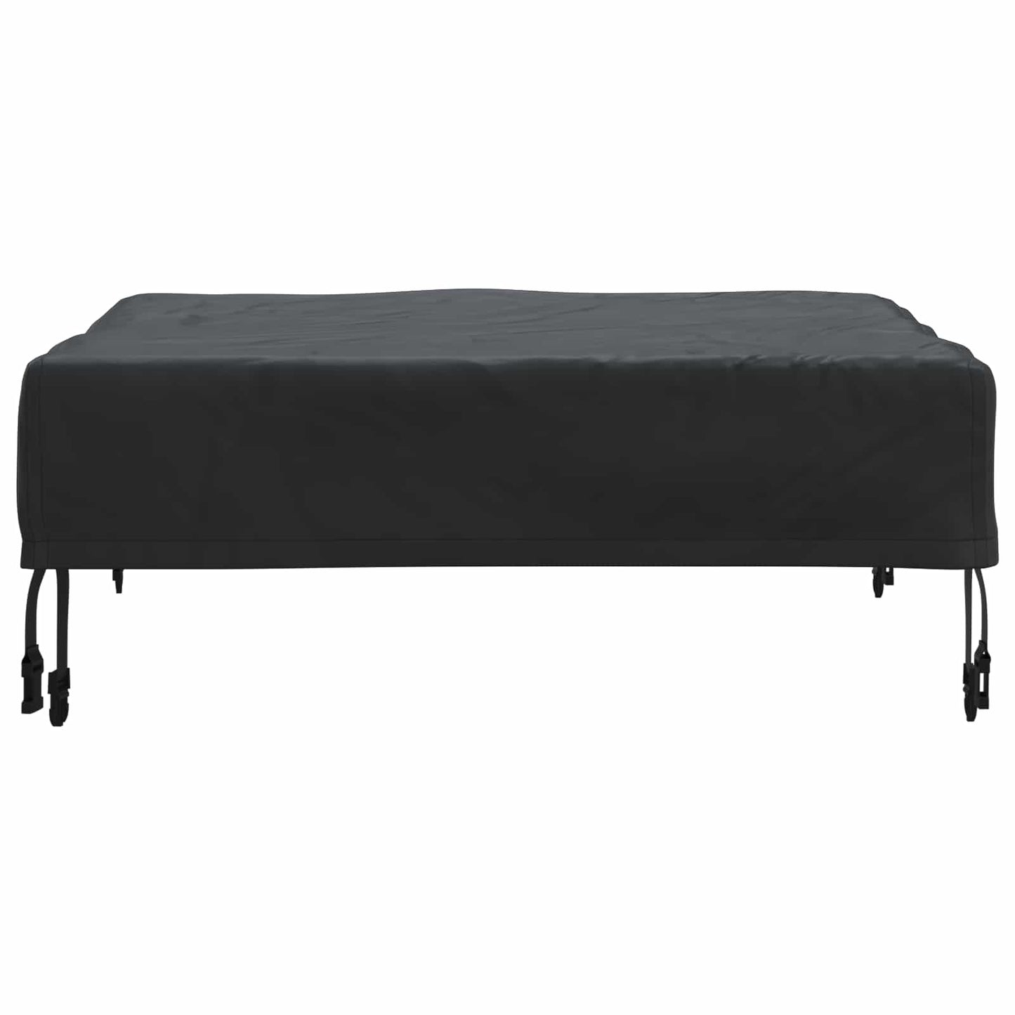 Asztal Fedő Egyszínű Fekete 72 x 72 x 15 cm szövet