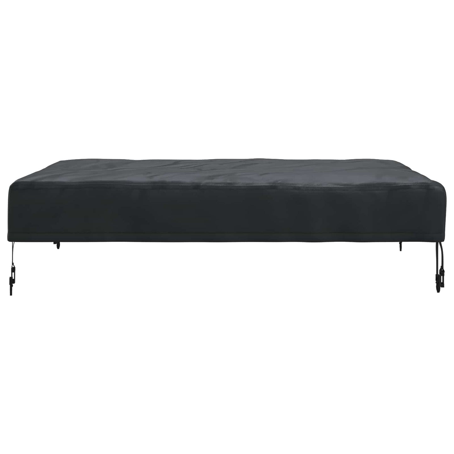 Asztal Fedő Egyszínű Fekete 92 x 92 x 15 cm szövet