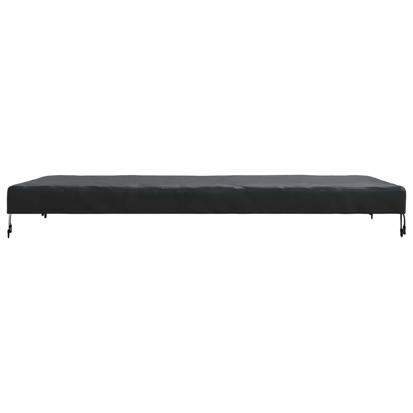 Asztal Fedő Egyszínű Fekete 202 x 102 x 15 cm szövet