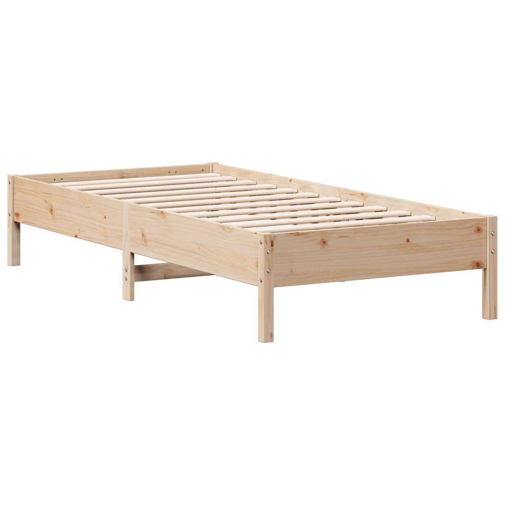 tömör fenyőfa ágy matrac nélkül 75 x 190 cm