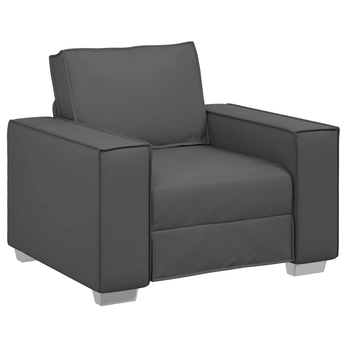 Fotel Szürke 100 cm Műbőr