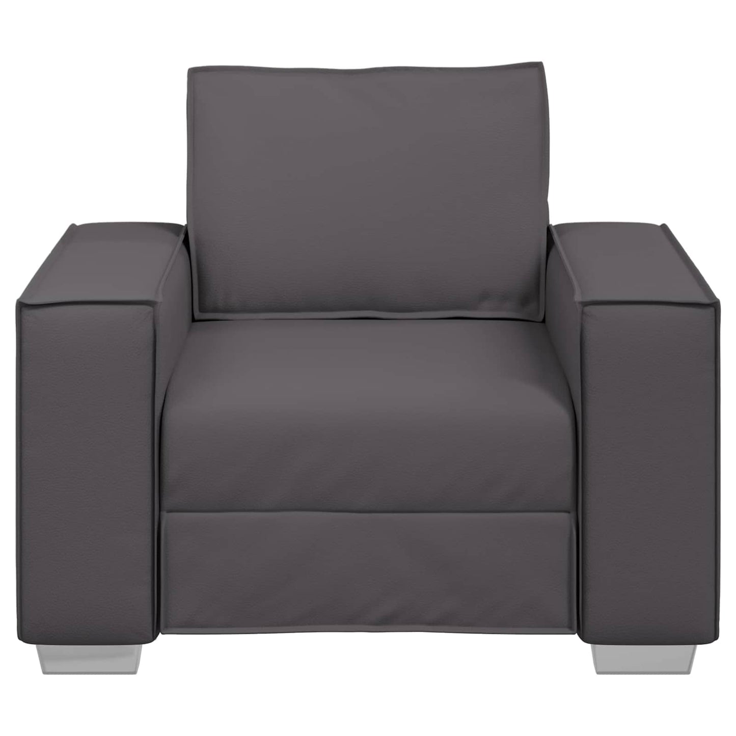 Fotel Szürke 100 cm Műbőr
