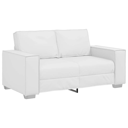 Kétszemélyes kanapé Fehér 160 cm Műbőr