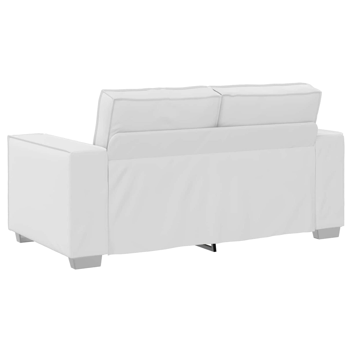 Kétszemélyes kanapé Fehér 160 cm Műbőr