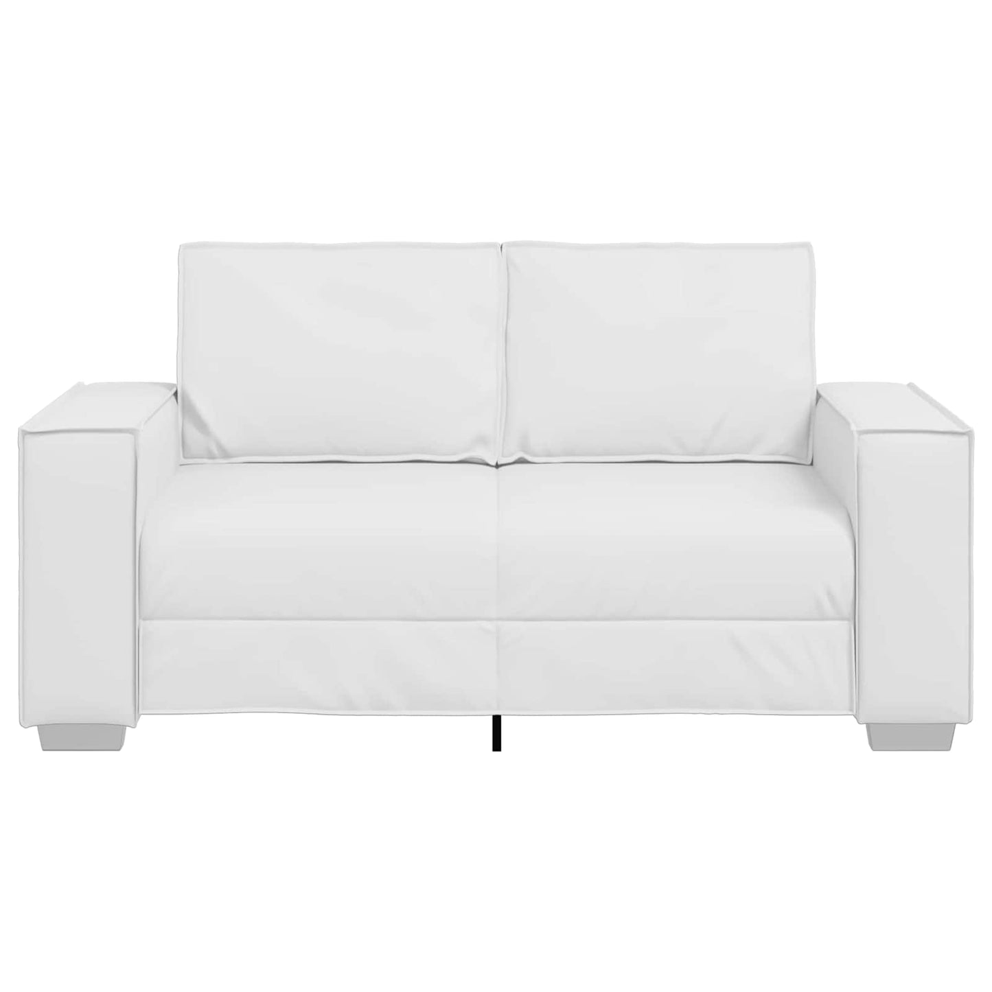Kétszemélyes kanapé Fehér 160 cm Műbőr