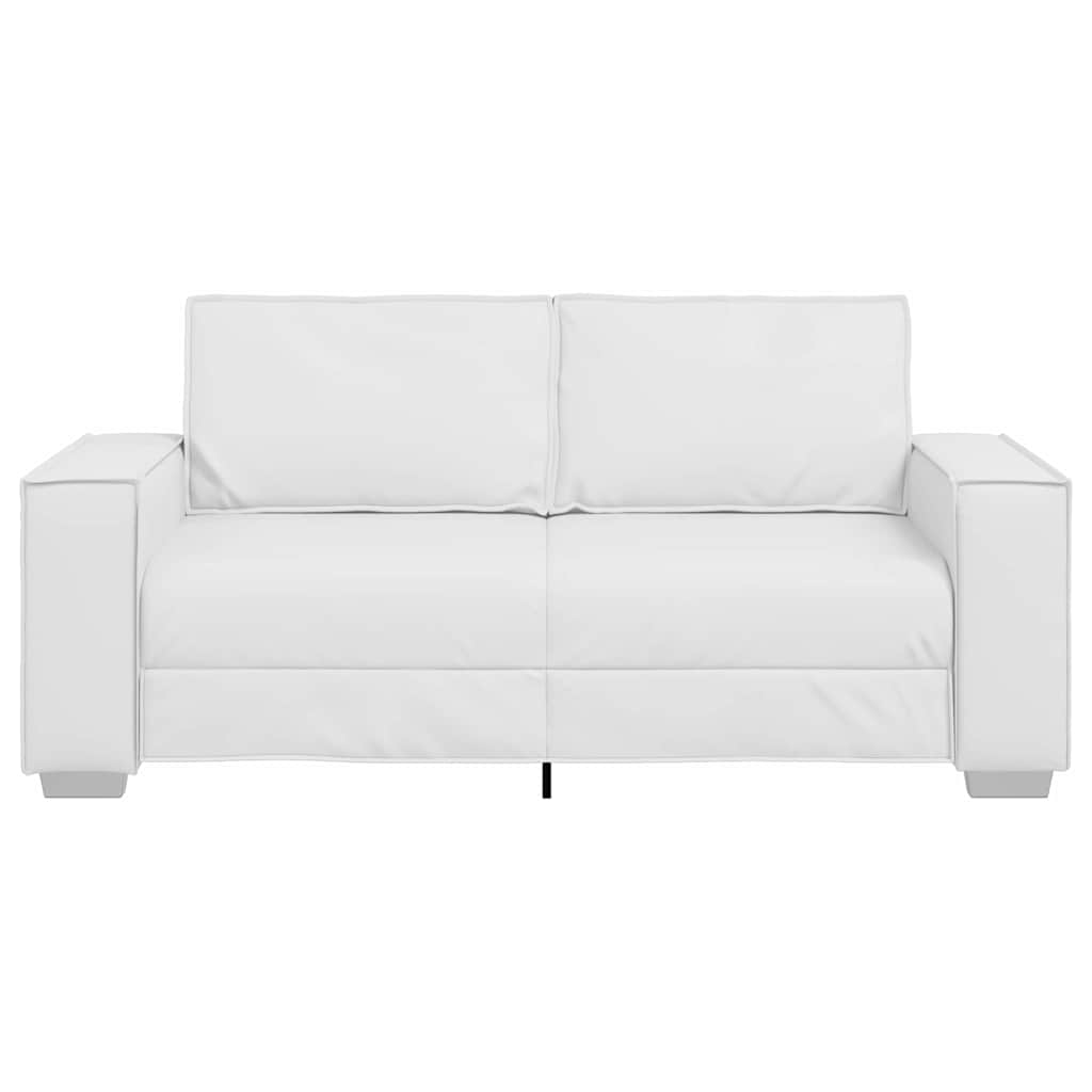 Kétszemélyes kanapé Fehér 180 cm Műbőr