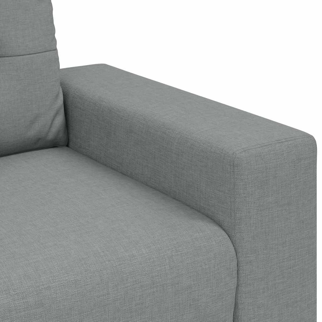világosszürke szövet loveseat kanapé 160x77x82 cm