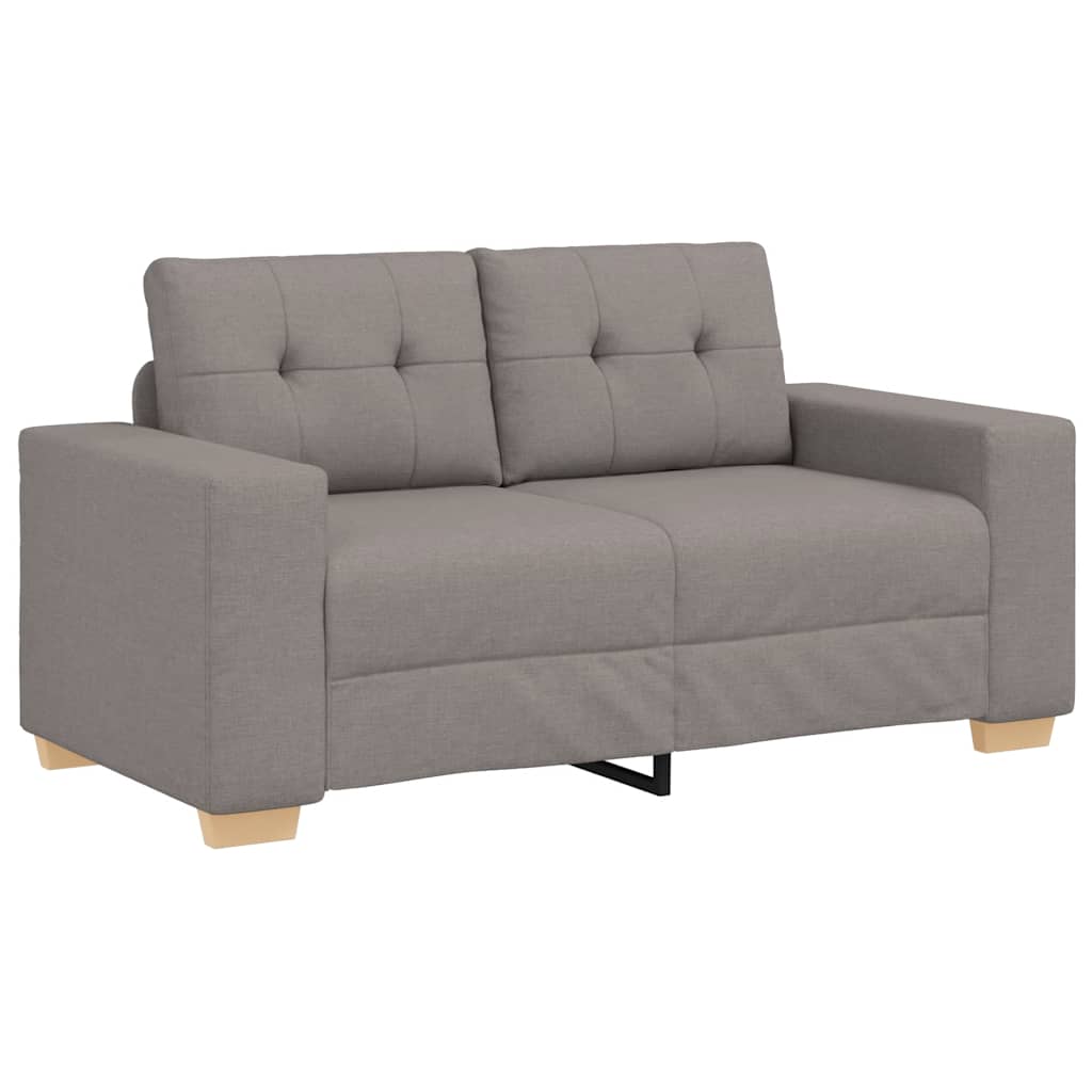tópszínű szövet loveseat kanapé 160x77x82 cm