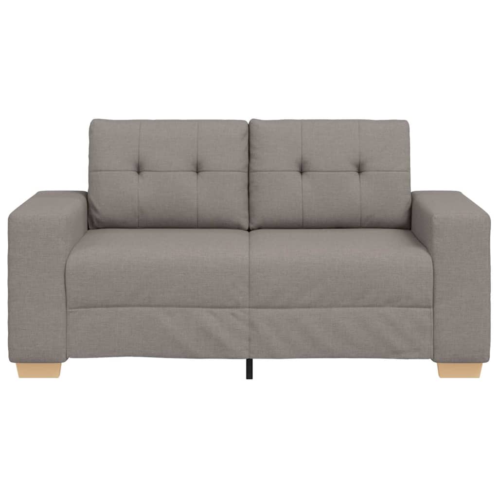 tópszínű szövet loveseat kanapé 160x77x82 cm