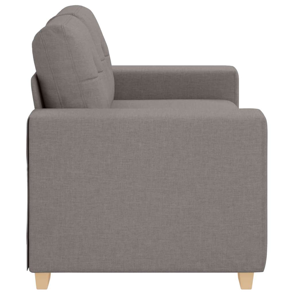 tópszínű szövet loveseat kanapé 160x77x82 cm