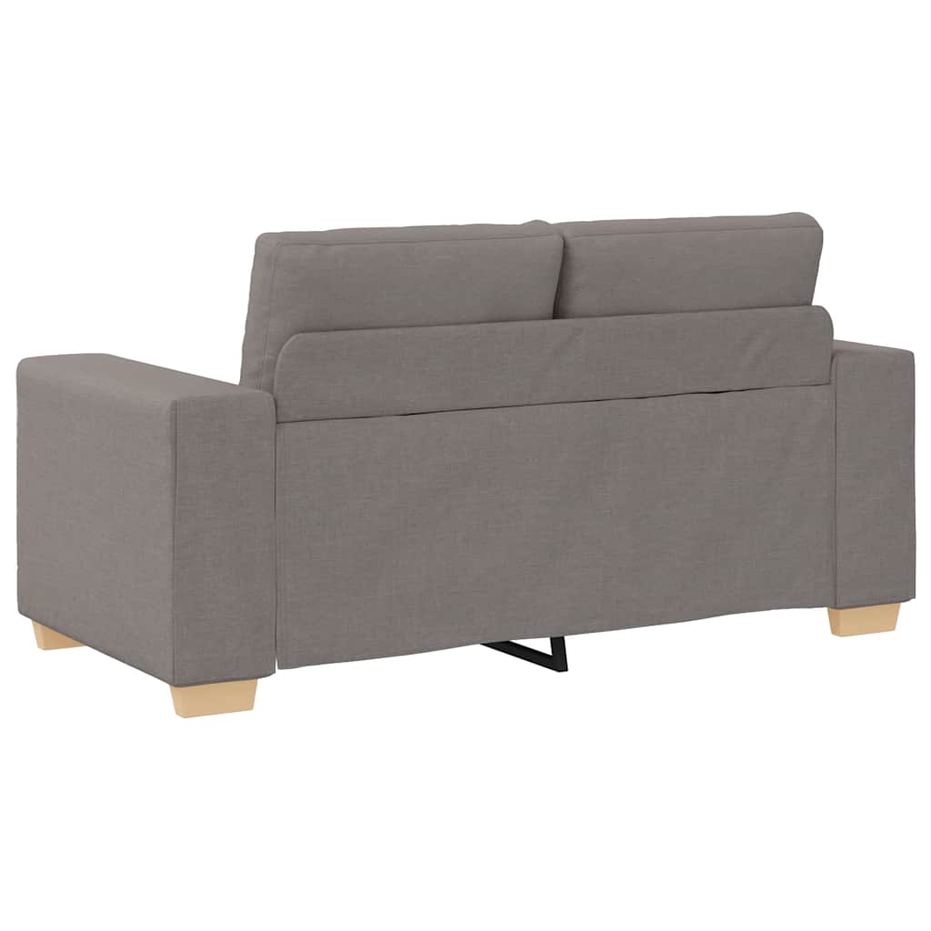 tópszínű szövet loveseat kanapé 160x77x82 cm