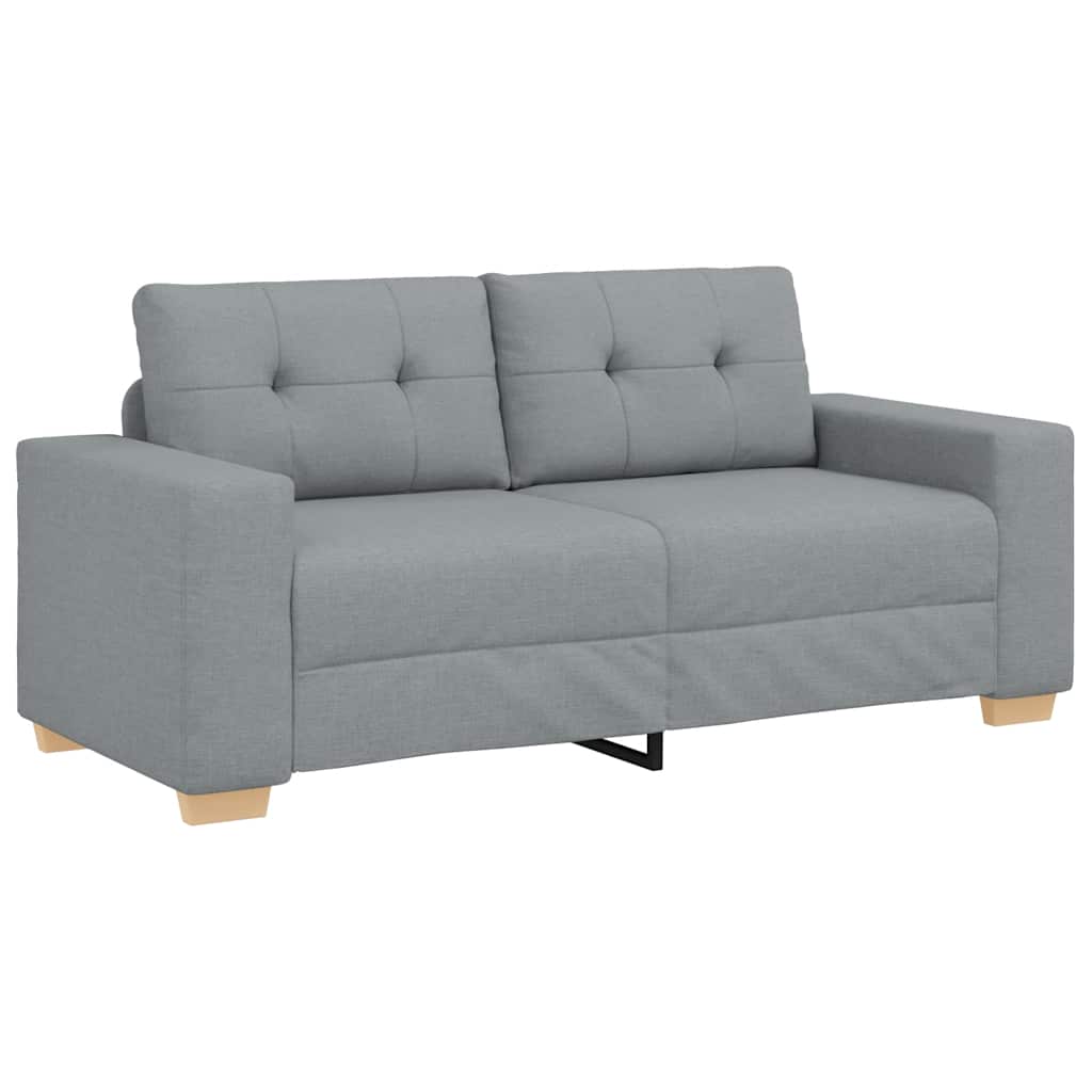 világosszürke szövet loveseat kanapé 180x77x82 cm