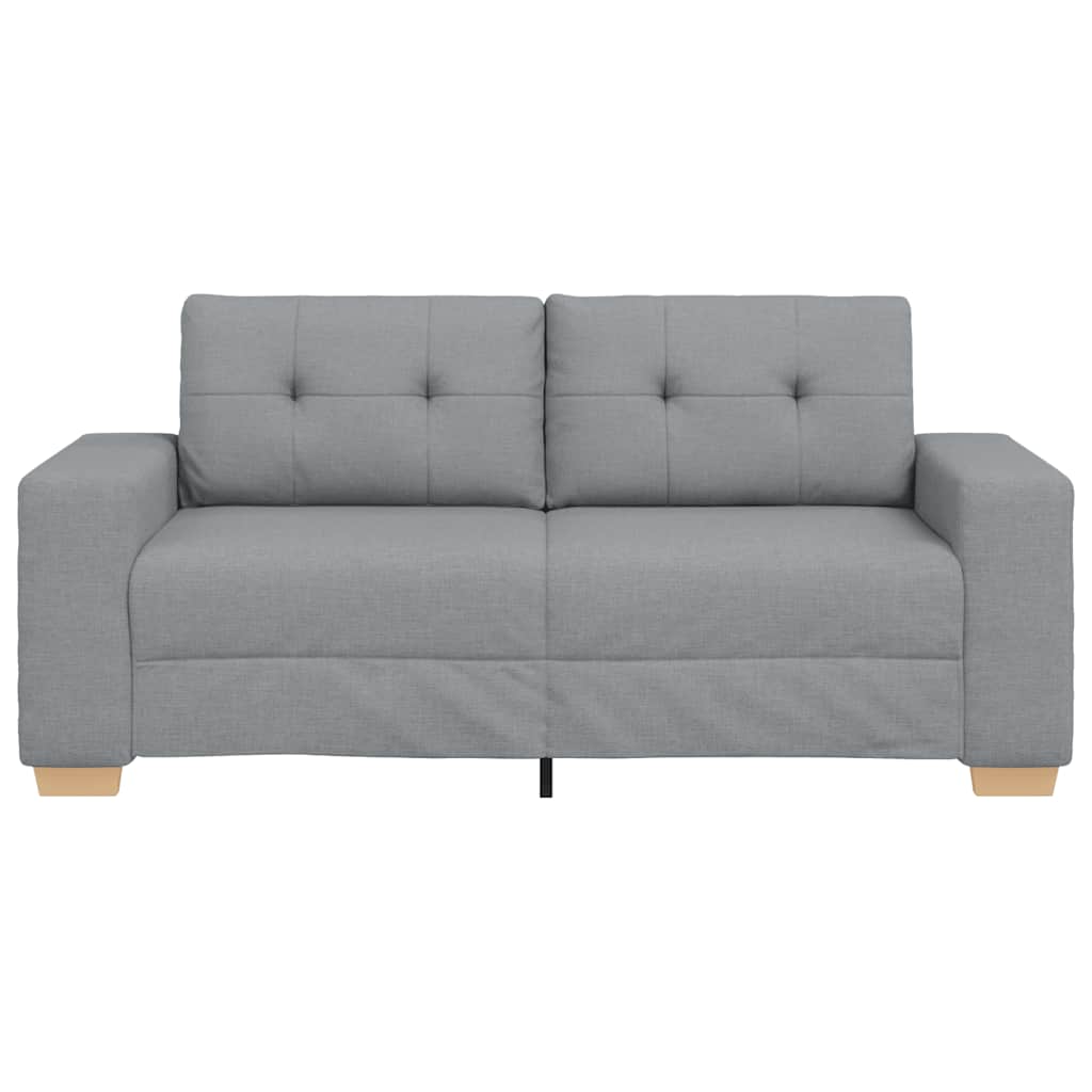 világosszürke szövet loveseat kanapé 180x77x82 cm