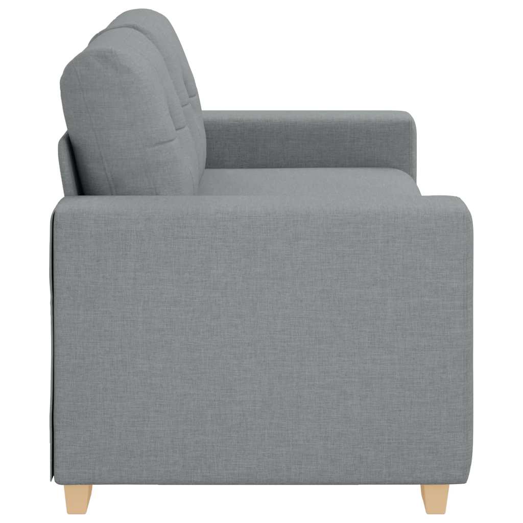 világosszürke szövet loveseat kanapé 180x77x82 cm