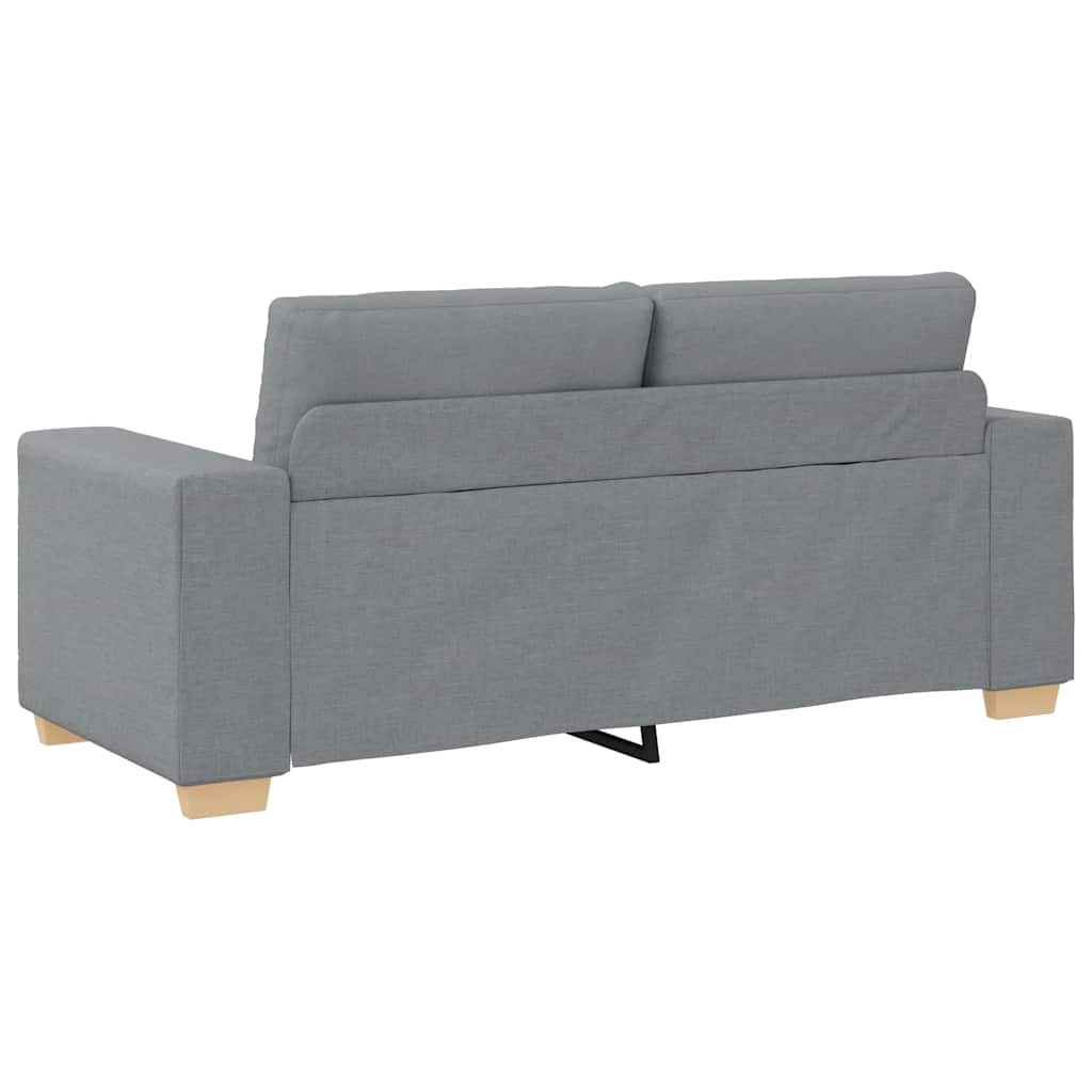 világosszürke szövet loveseat kanapé 180x77x82 cm