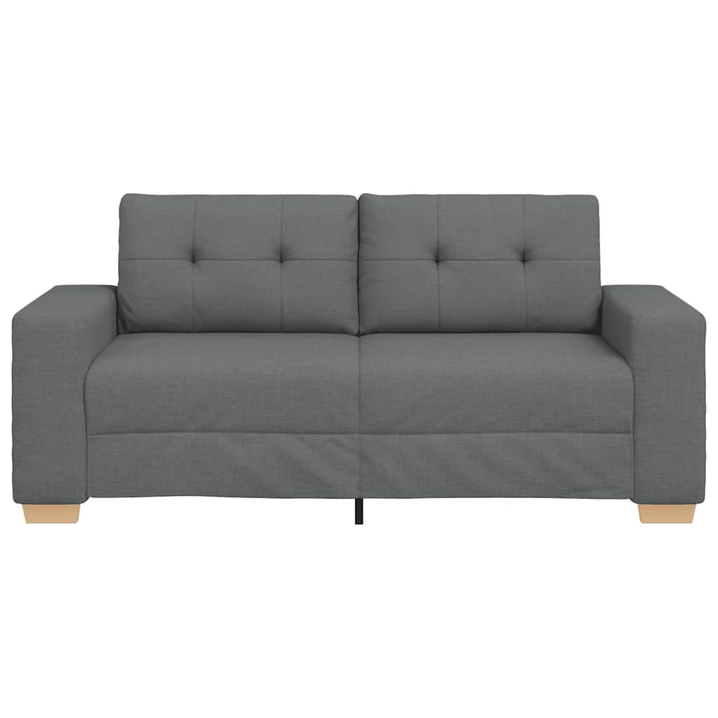 sötétszürke szövet loveseat kanapé 180x77x82 cm