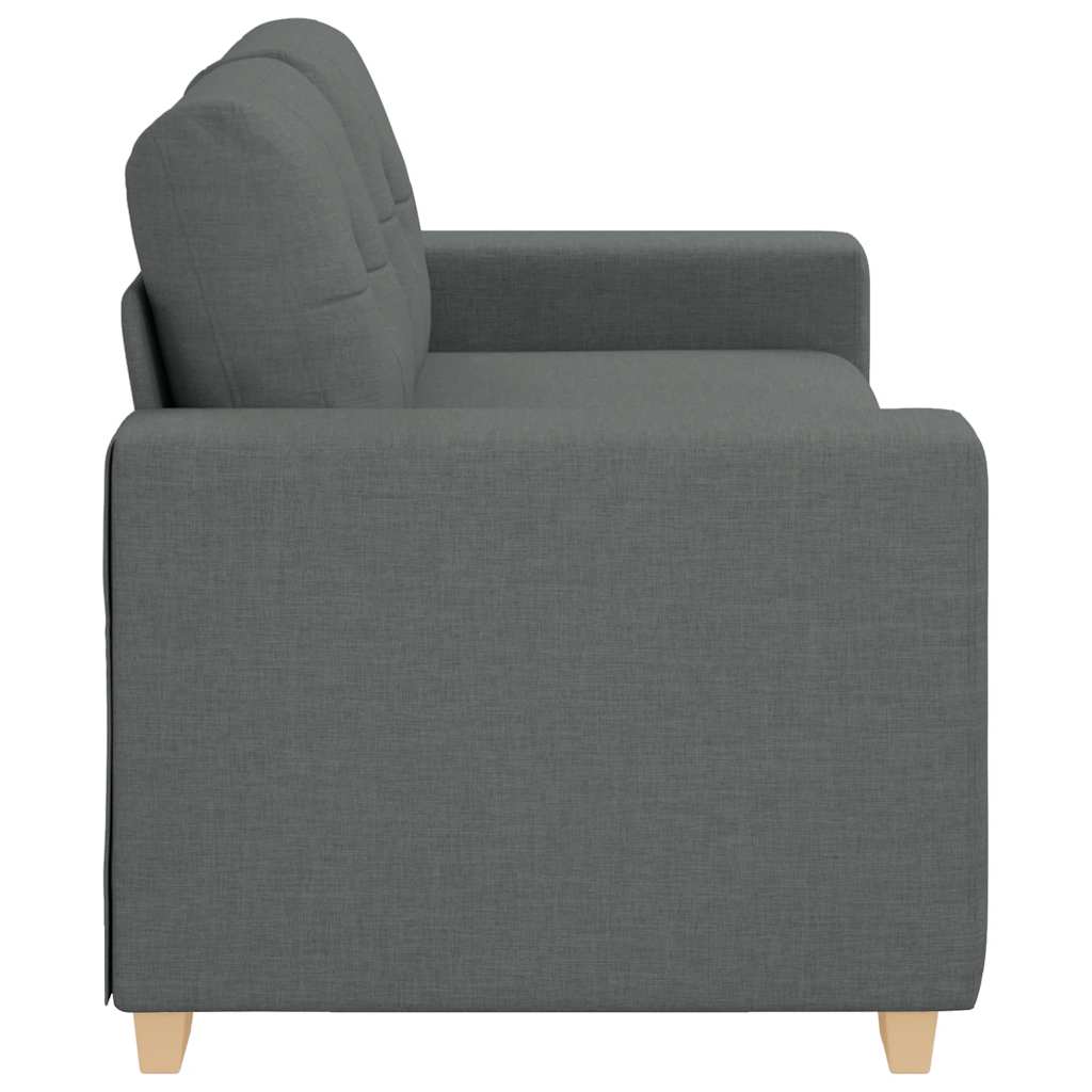 sötétszürke szövet loveseat kanapé 180x77x82 cm