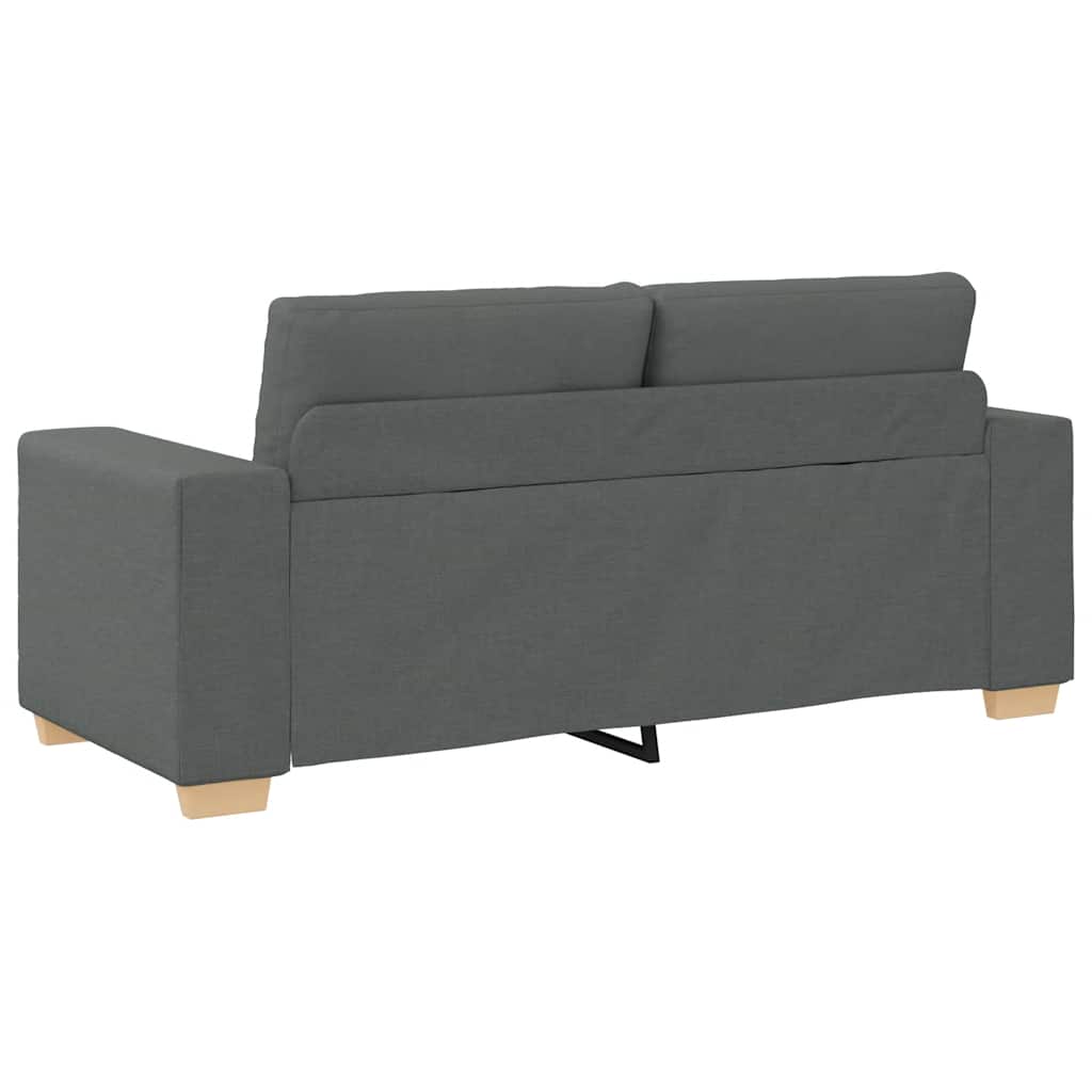 sötétszürke szövet loveseat kanapé 180x77x82 cm