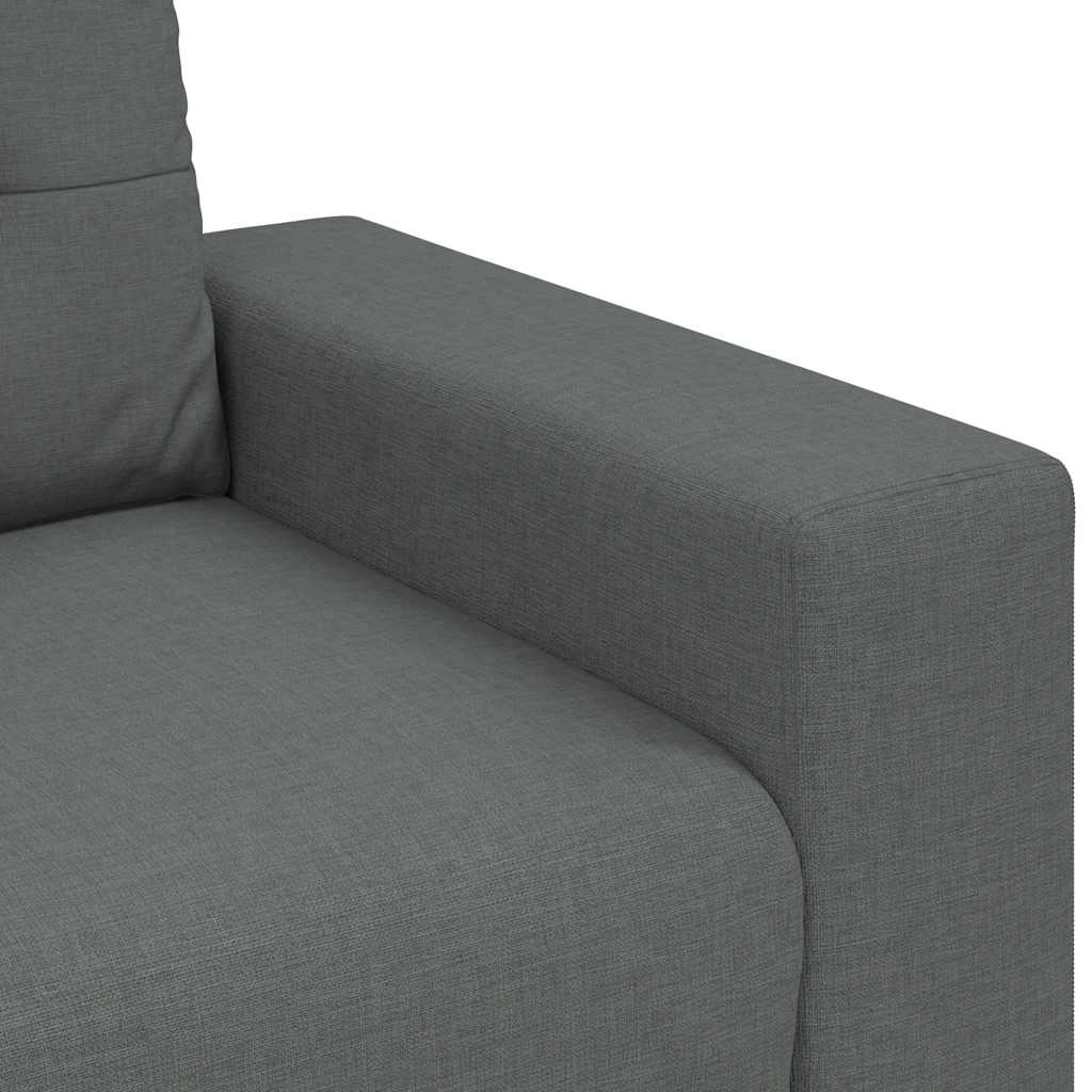 sötétszürke szövet loveseat kanapé 180x77x82 cm