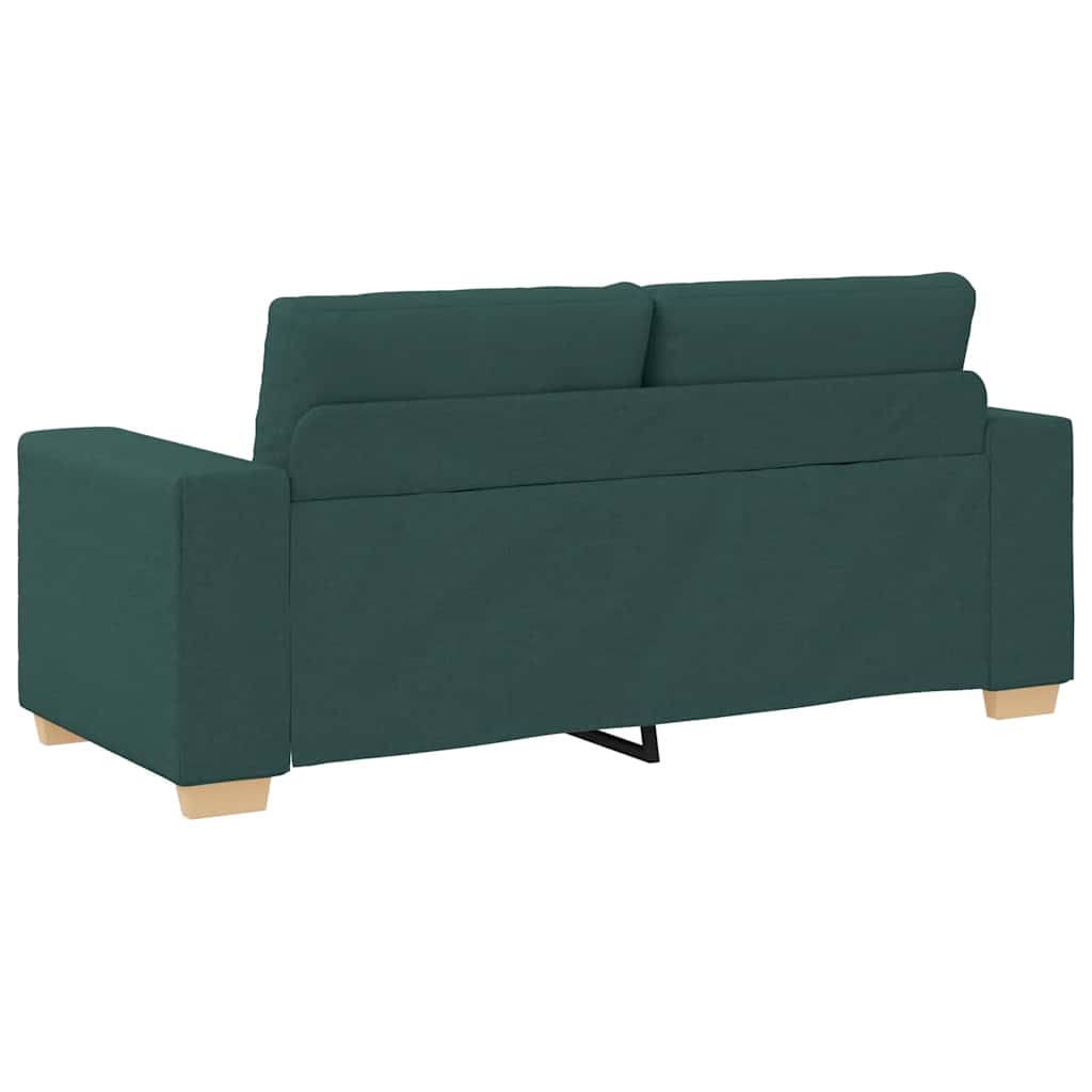 sötétzöld szövet loveseat kanapé 180x77x82 cm