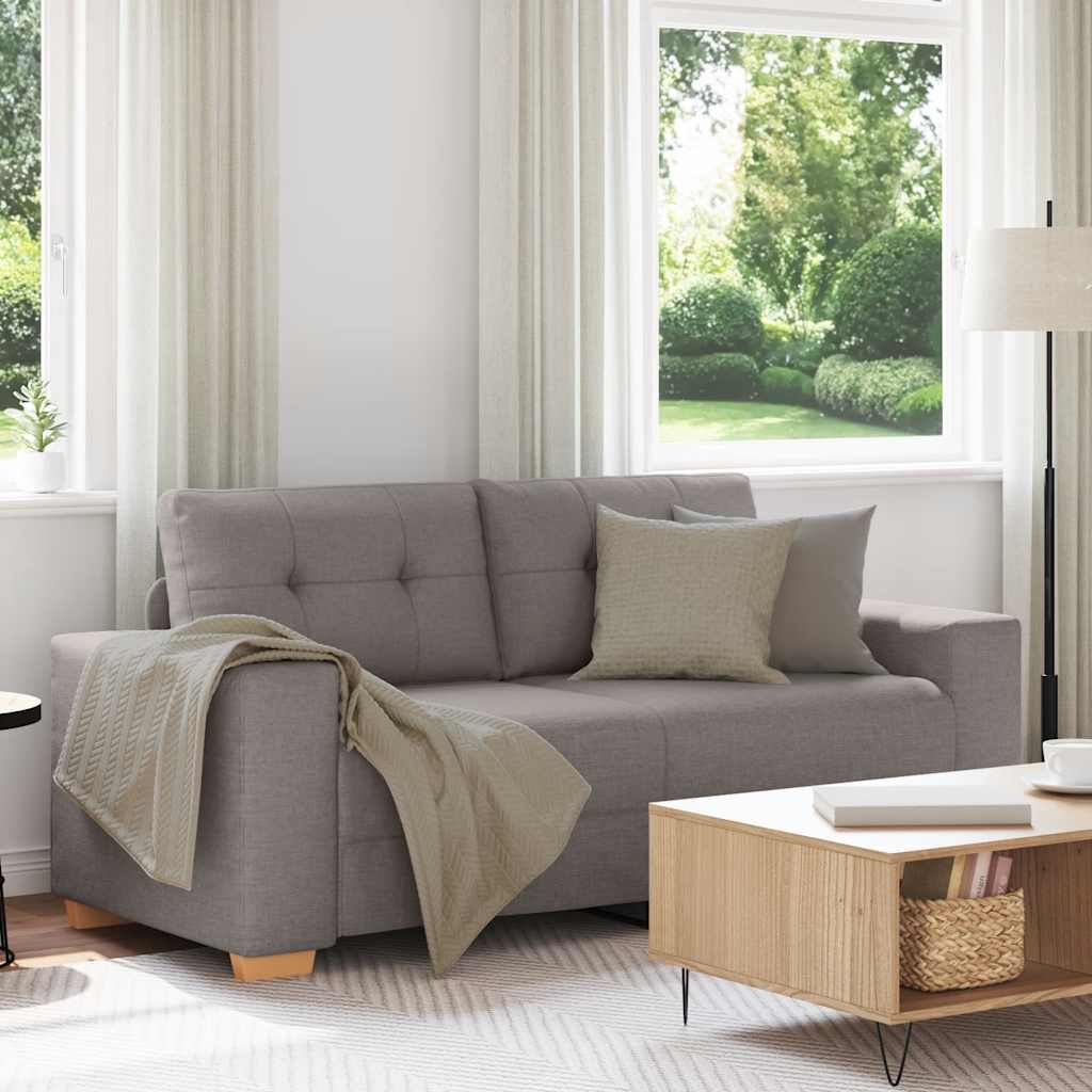 tópszínű szövet loveseat kanapé 180x77x82 cm