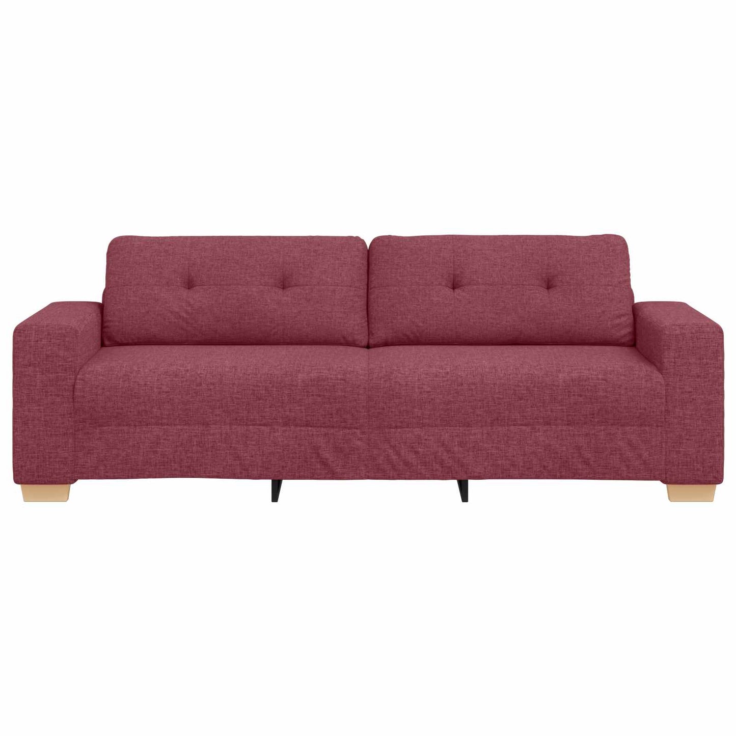 3-Fős kanapé Bordó 220 cm szövet