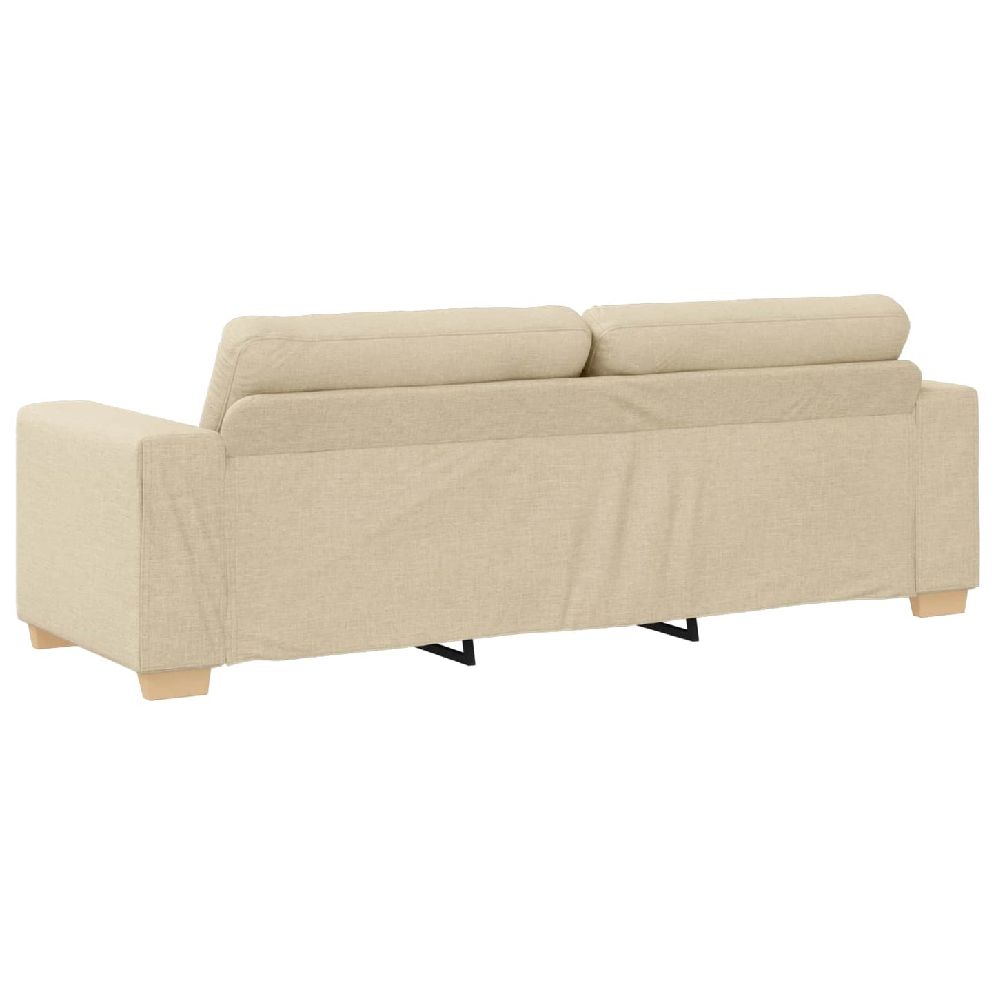 3-Fős kanapé Krém 220 cm szövet