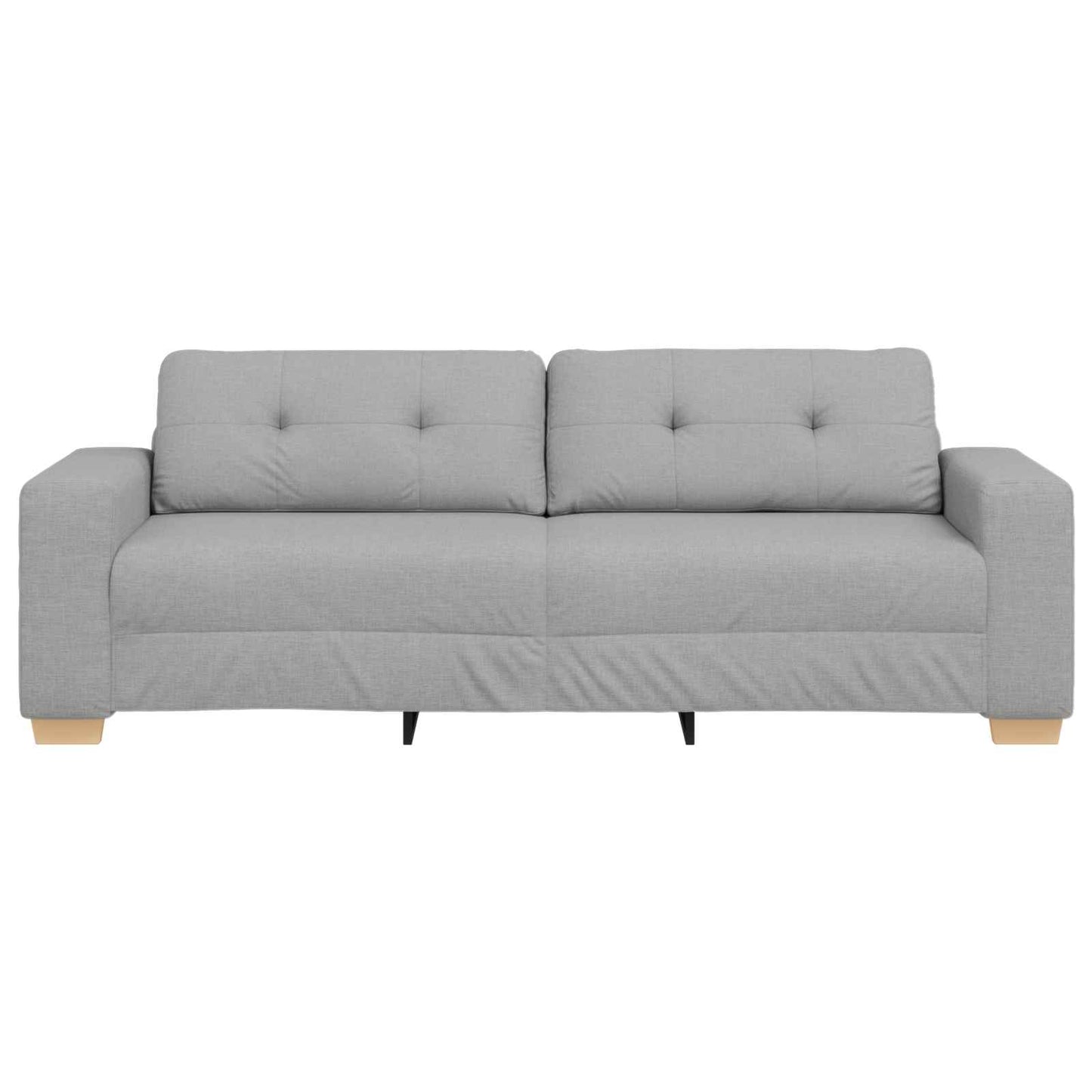 3-Fős kanapé Felhőszürke 220 cm szövet