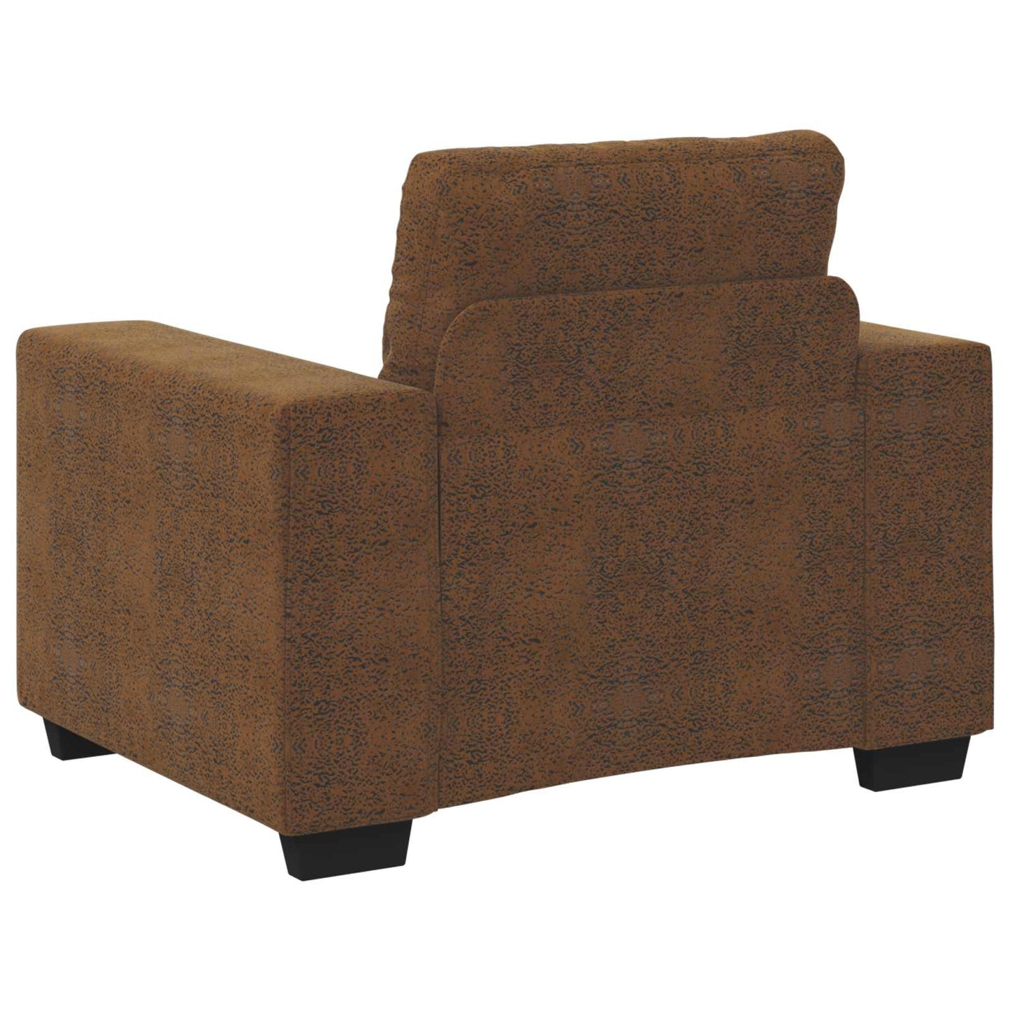 Fotel Barna 100 cm Műsuede Bőr