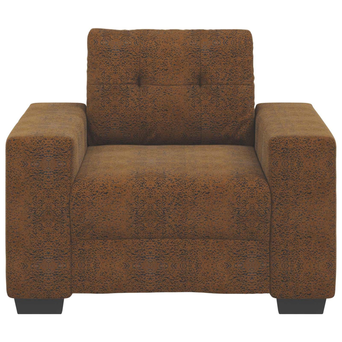 Fotel Barna 100 cm Műsuede Bőr
