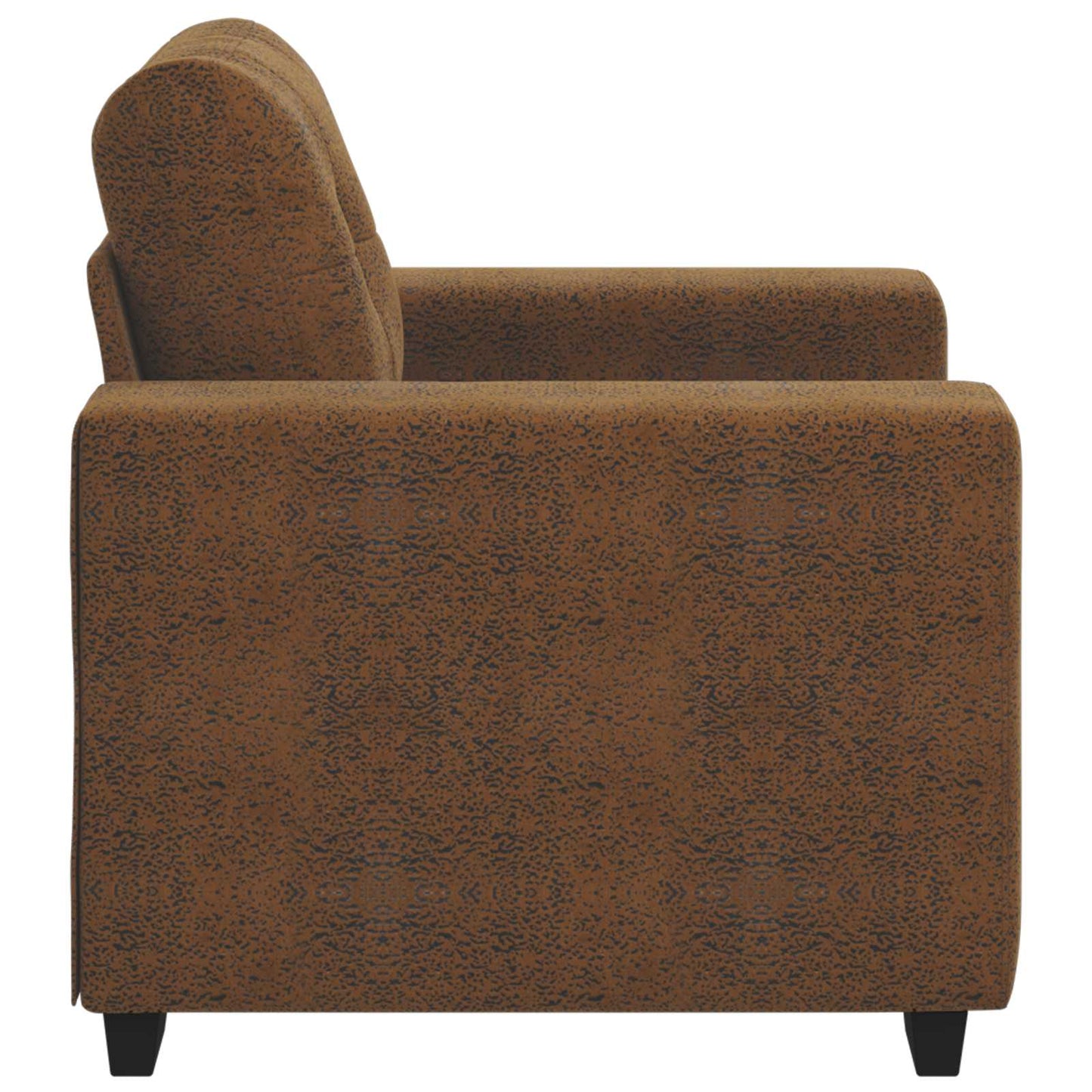 Fotel Barna 100 cm Műsuede Bőr
