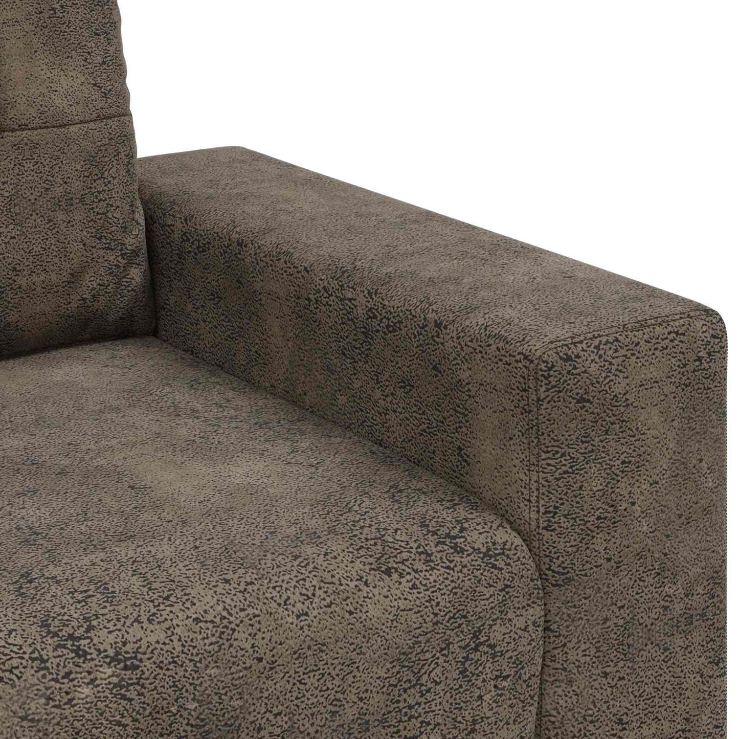 Fotel Sötétszürke 100 cm Műsuede Bőr