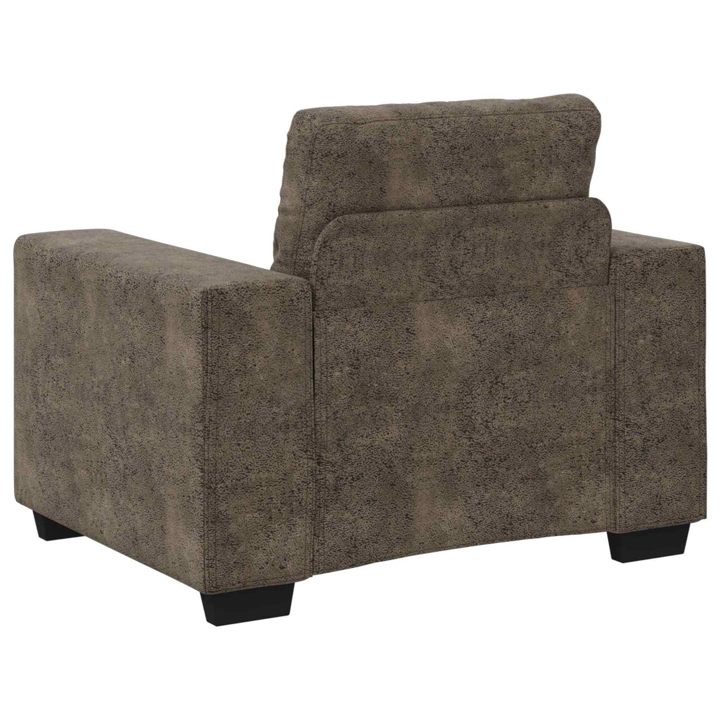 Fotel Sötétszürke 100 cm Műsuede Bőr