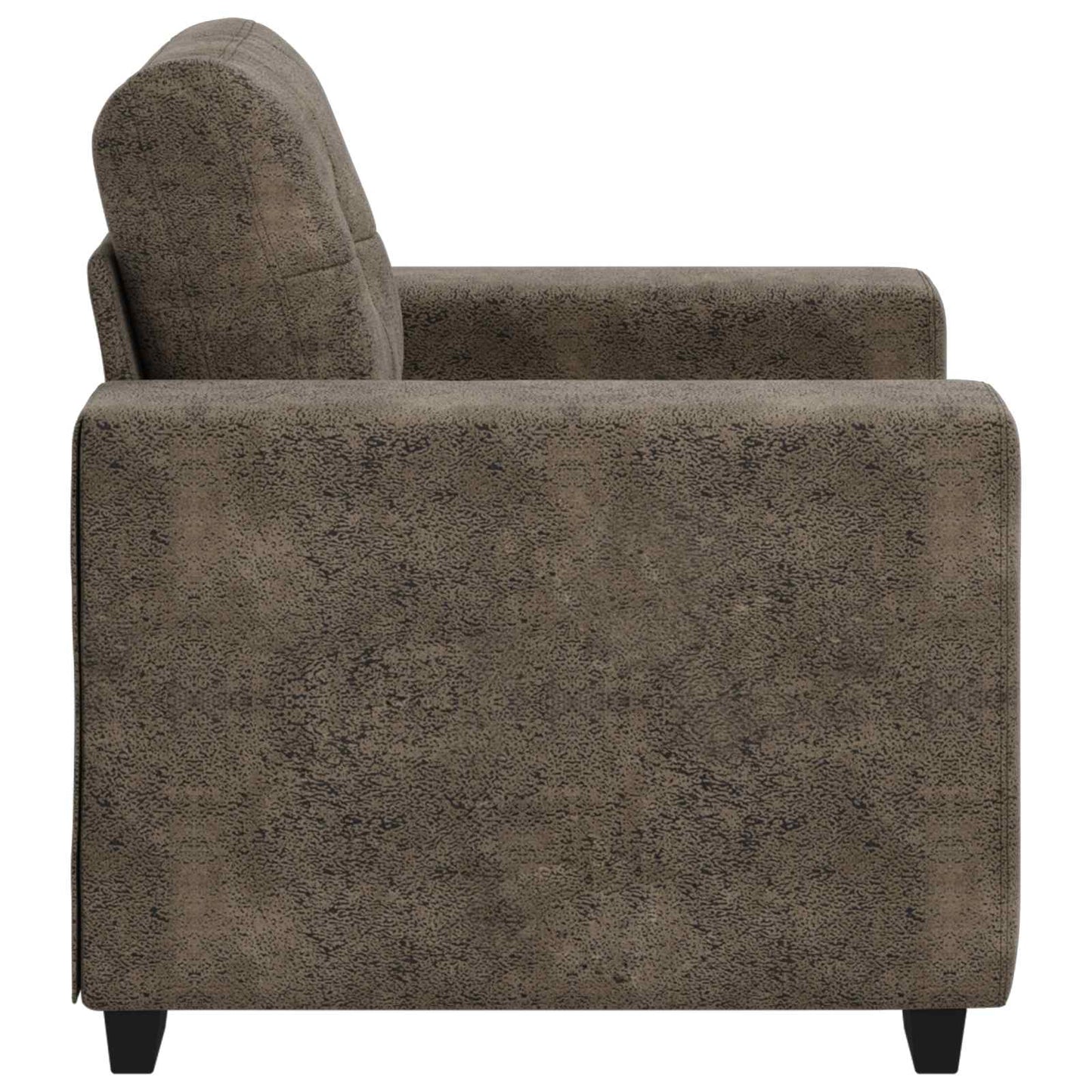 Fotel Sötétszürke 100 cm Műsuede Bőr