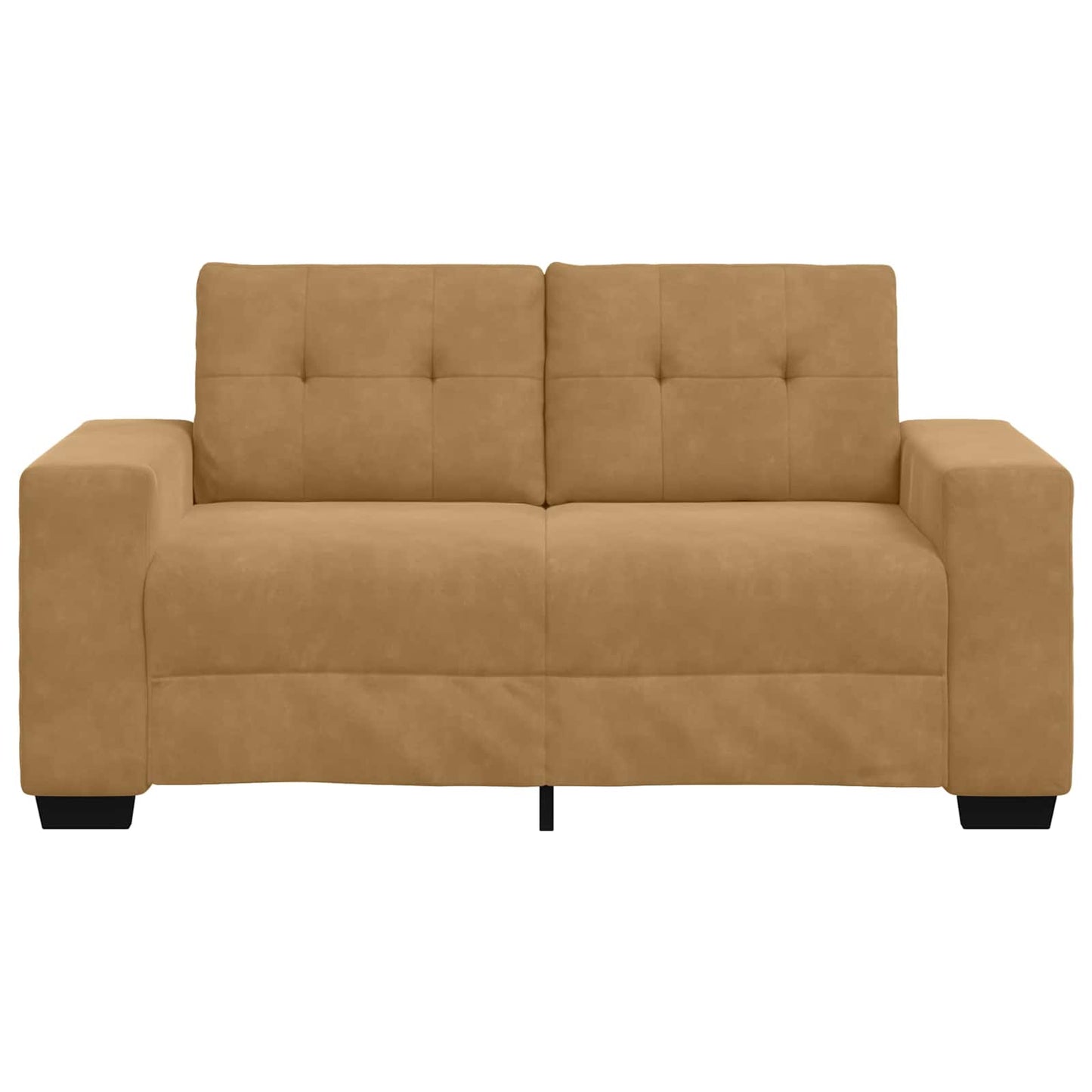 Kétszemélyes kanapé Barna 160 cm Bársony