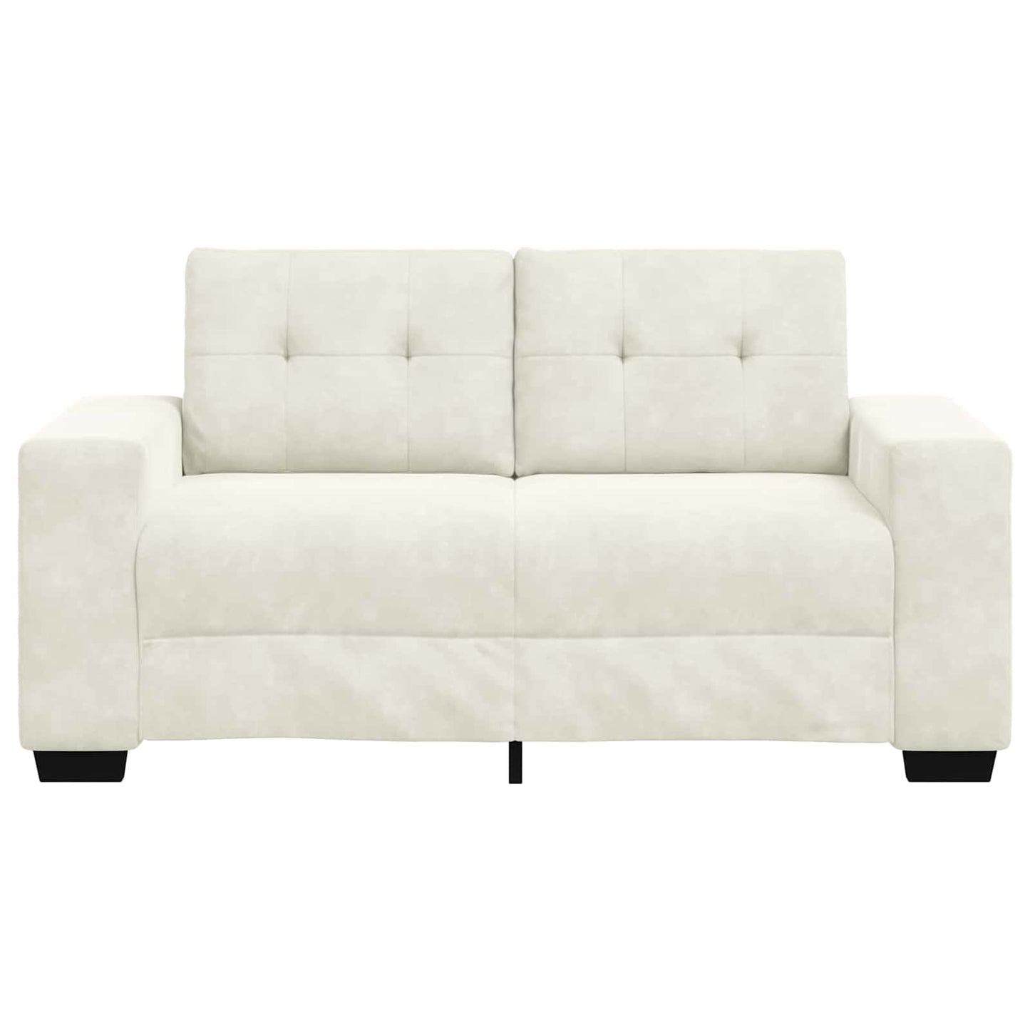 Kétszemélyes kanapé Krém 160 cm Bársony