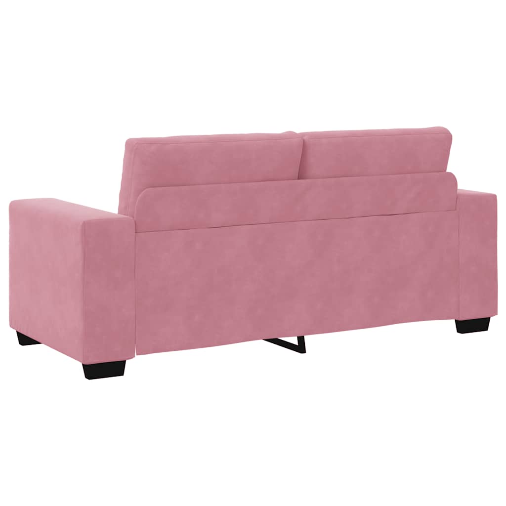 rózsaszín bársony loveseat kanapé 180x77x82 cm