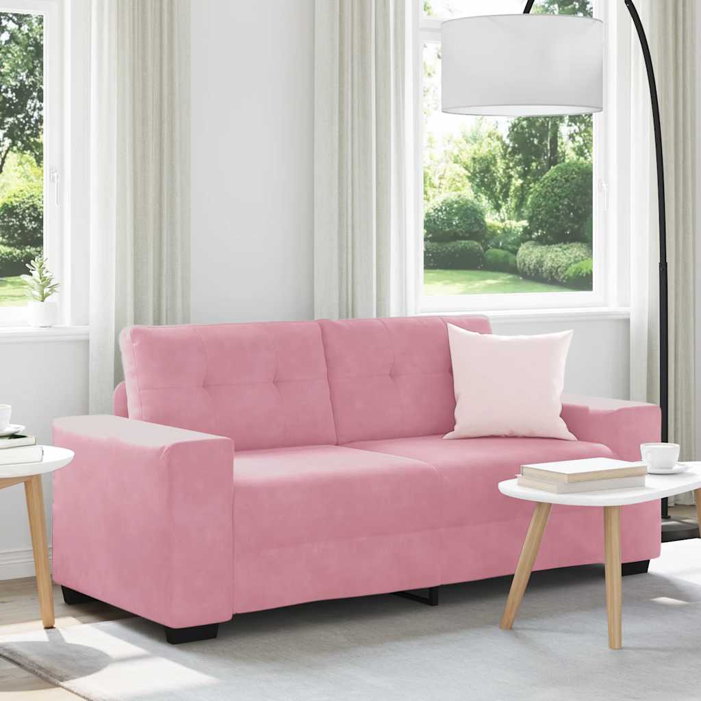 rózsaszín bársony loveseat kanapé 180x77x82 cm