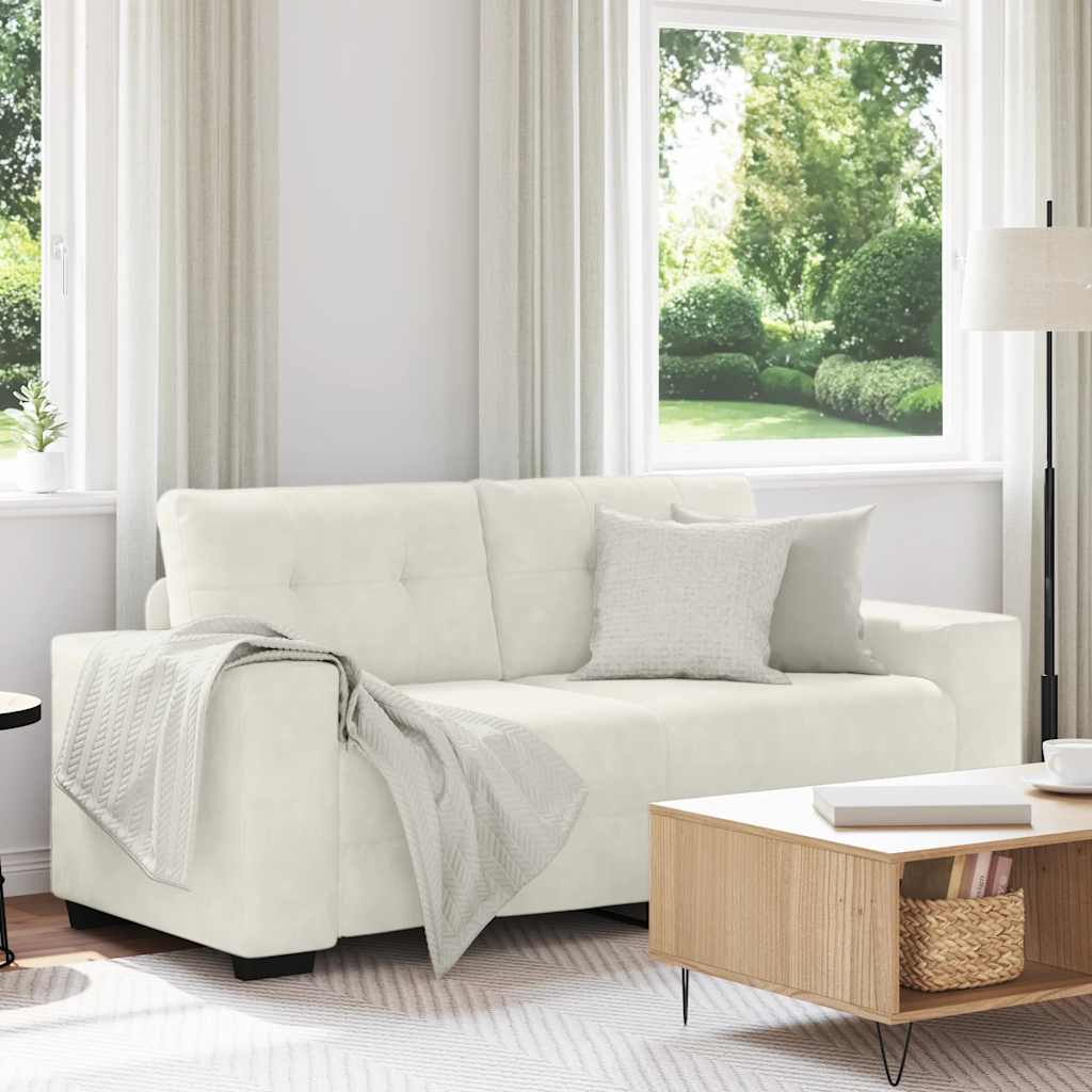 krém bársony loveseat kanapé 180x77x82 cm