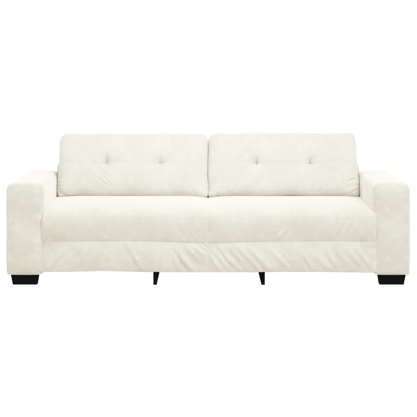 3-Fős kanapé Krém 220 cm Bársony