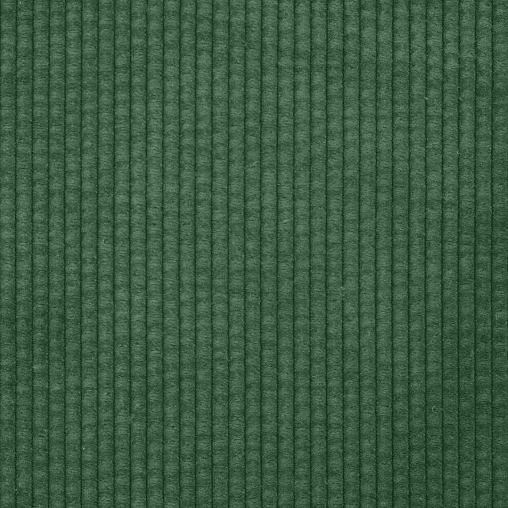 sötétzöld kétszemélyes kanapé 160 x 77 x 82 cm kordbársony szövet