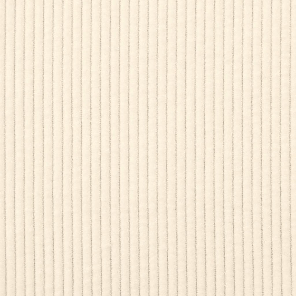 krémszínű kétszemélyes kanapé 180 x 77 x 82 cm kordbársony szövet